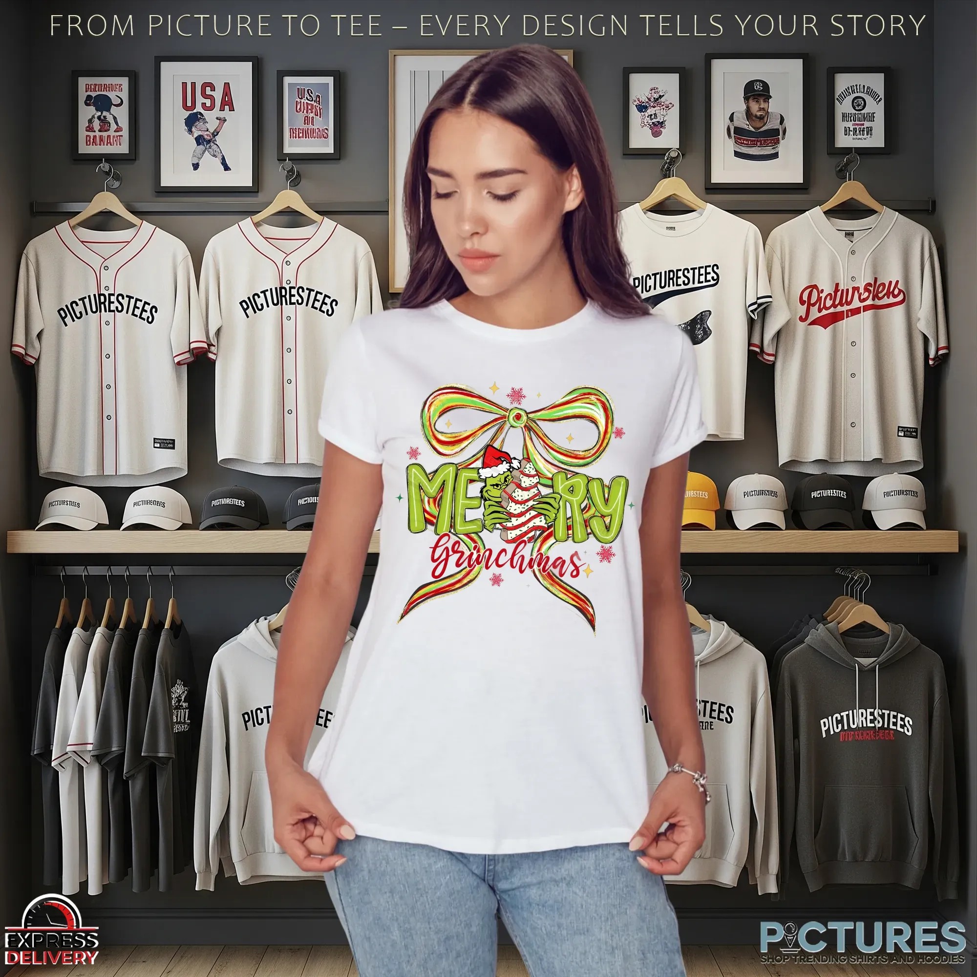 Merry Grinchmas Grinch How The Grinch Stole Christmas Movie Cartoon T Shirt