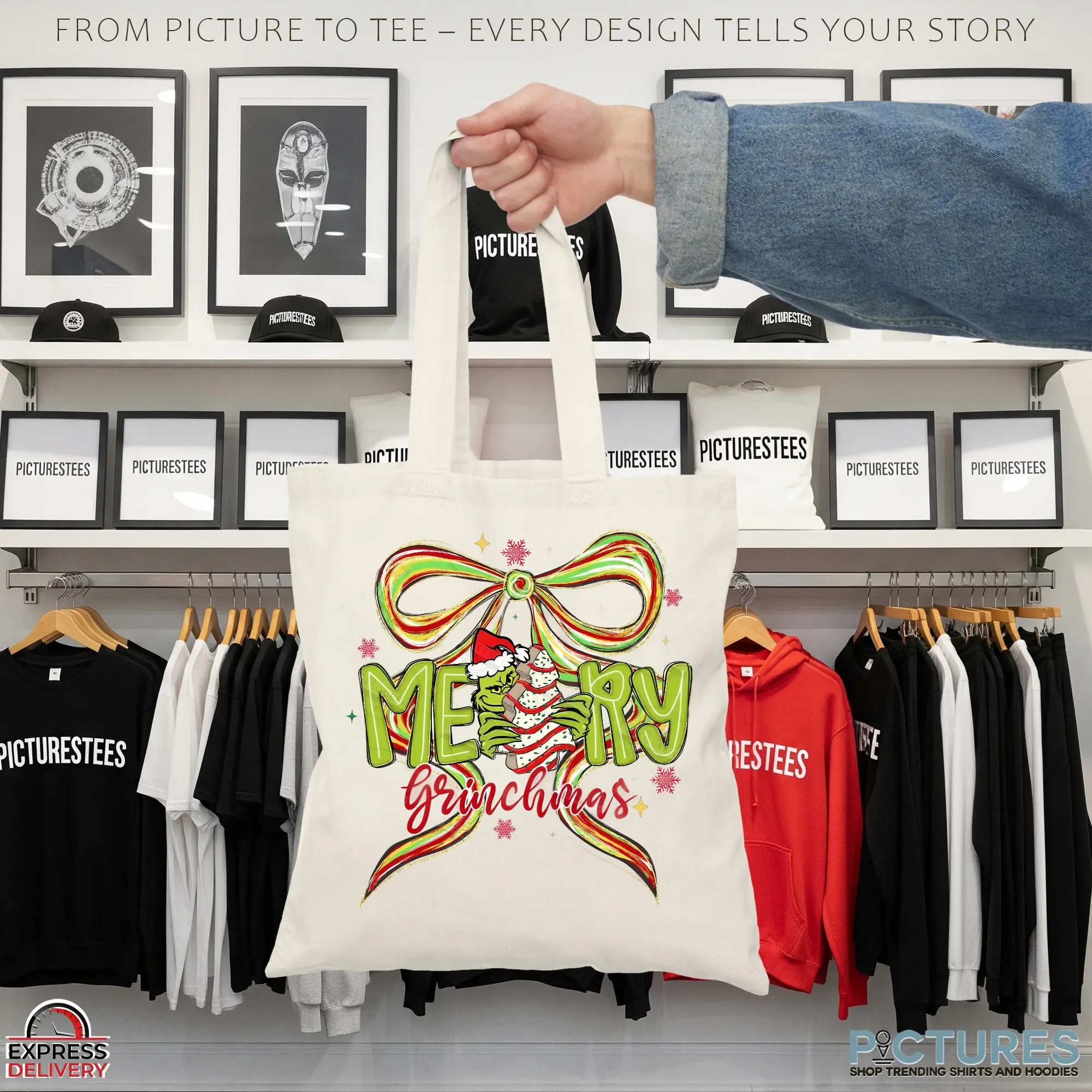 Merry Grinchmas Grinch Mean Guy Cartoon How the Grinch Stole Christmas T Shirt