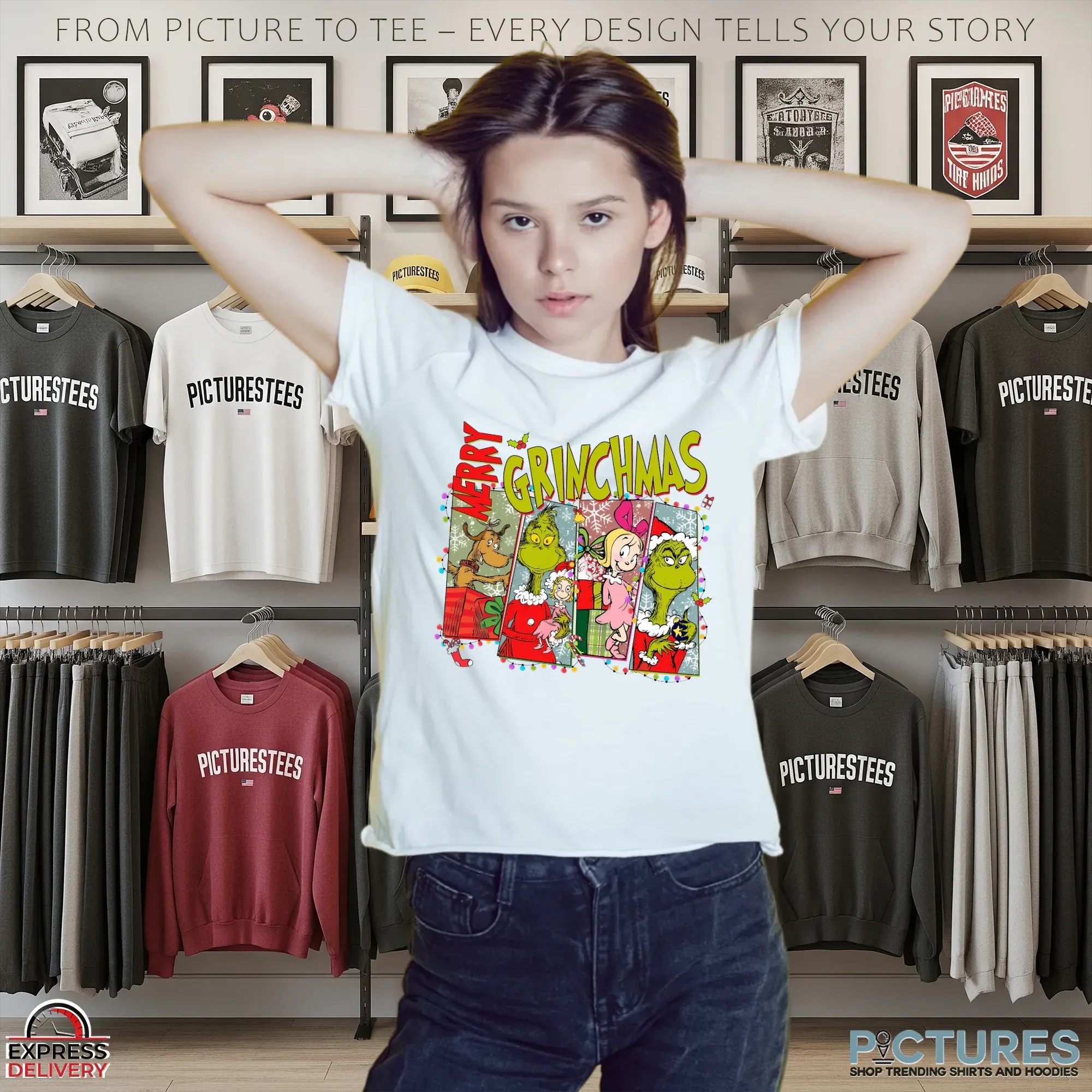 Merry Grinchmas Mean Guy Grinch Christmas T Shirt