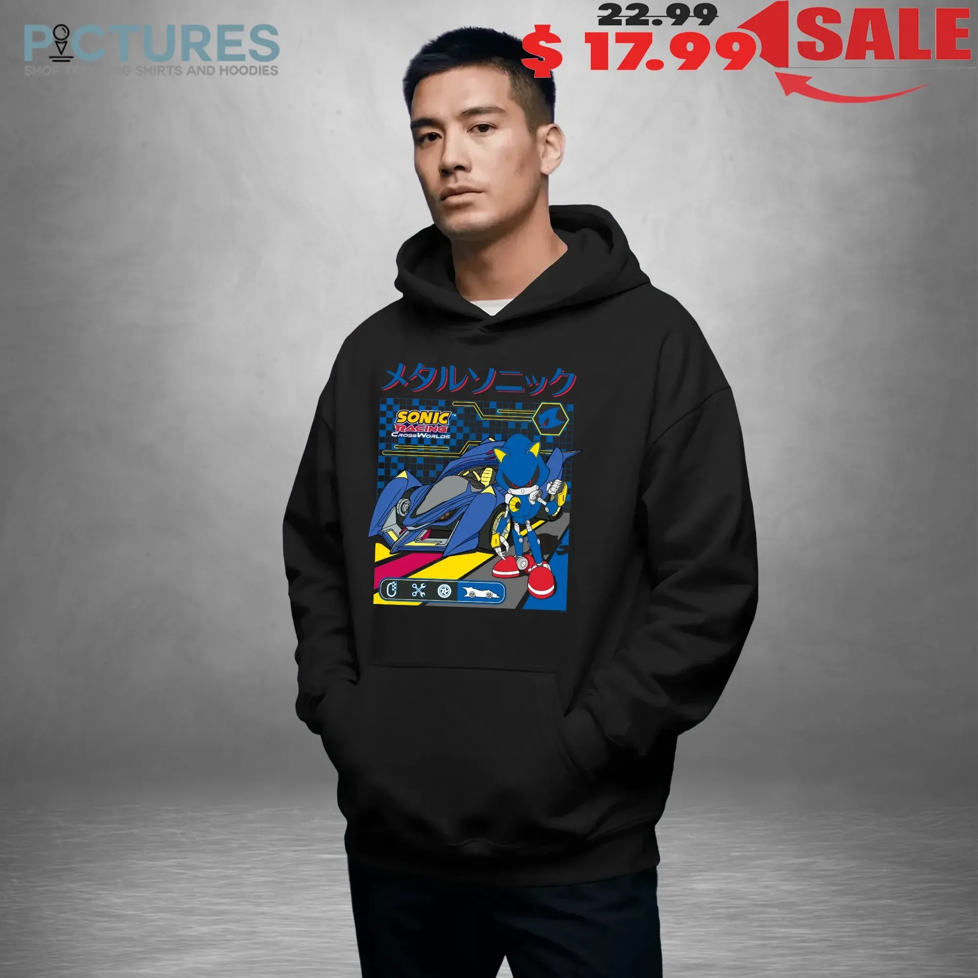 Metal Sonic Racing Car Sonic Racing Crossworlds Cyber Graphic T Shirt