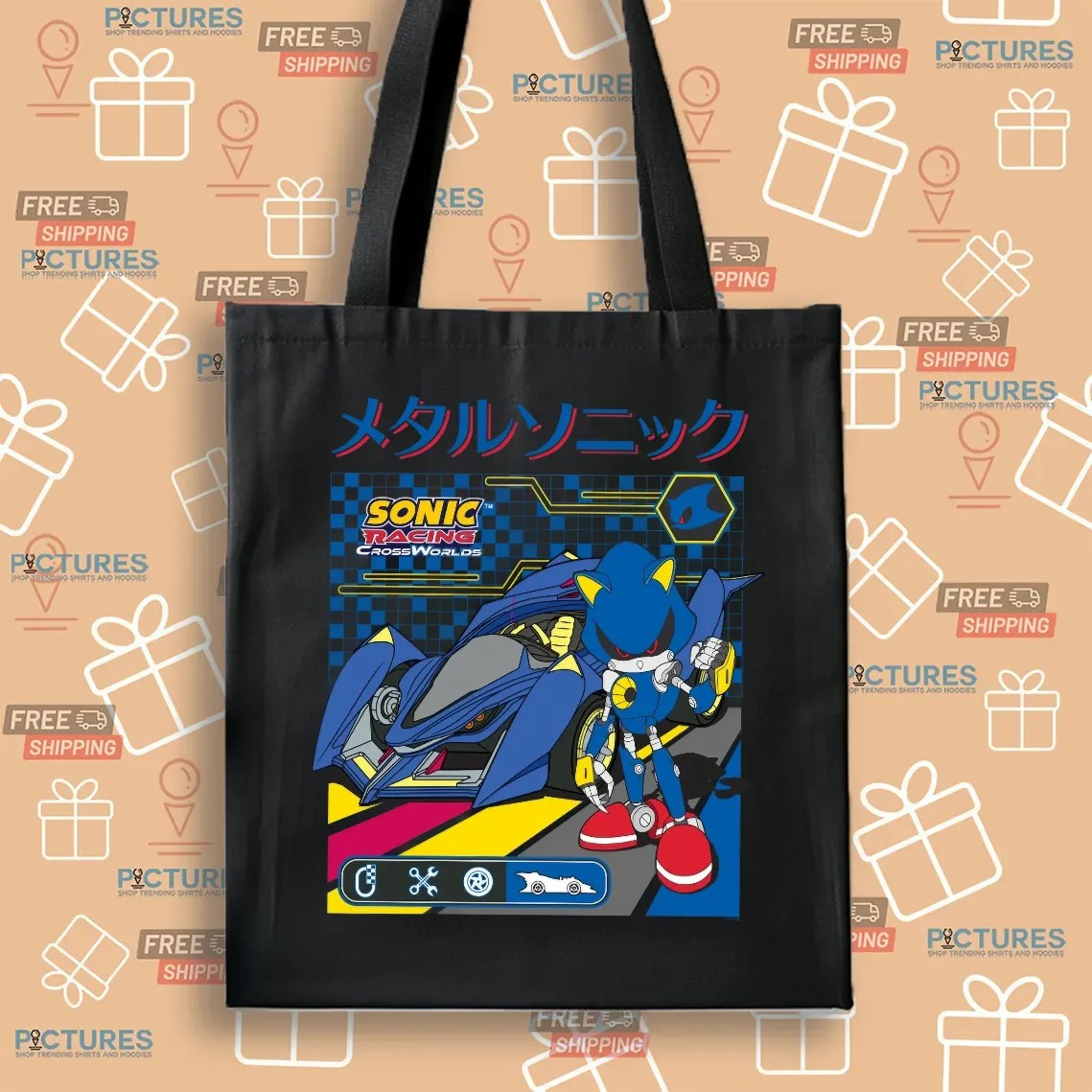Metal Sonic Racing Car Sonic Racing Crossworlds Cyber Graphic T Shirt