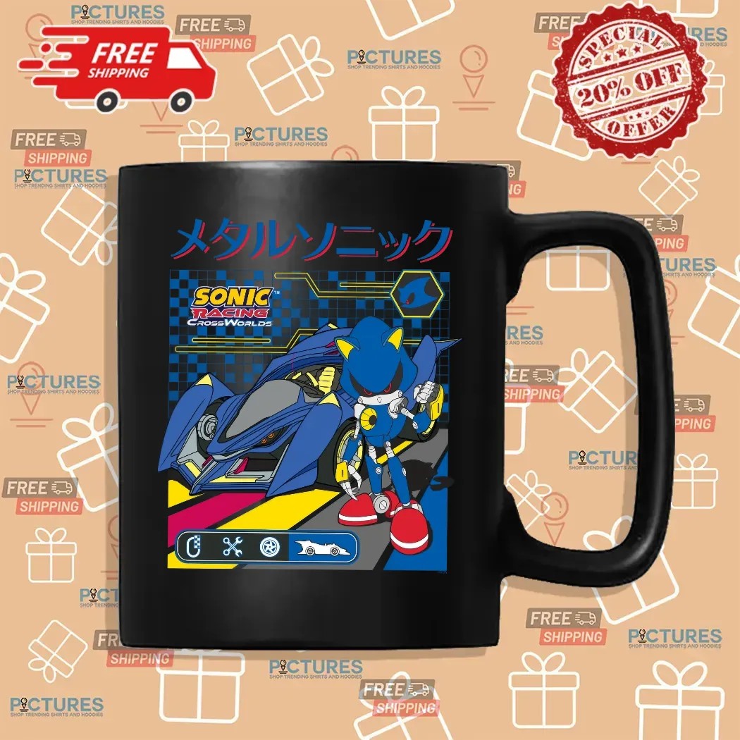 Metal Sonic Racing Car Sonic Racing Crossworlds Cyber Graphic T Shirt