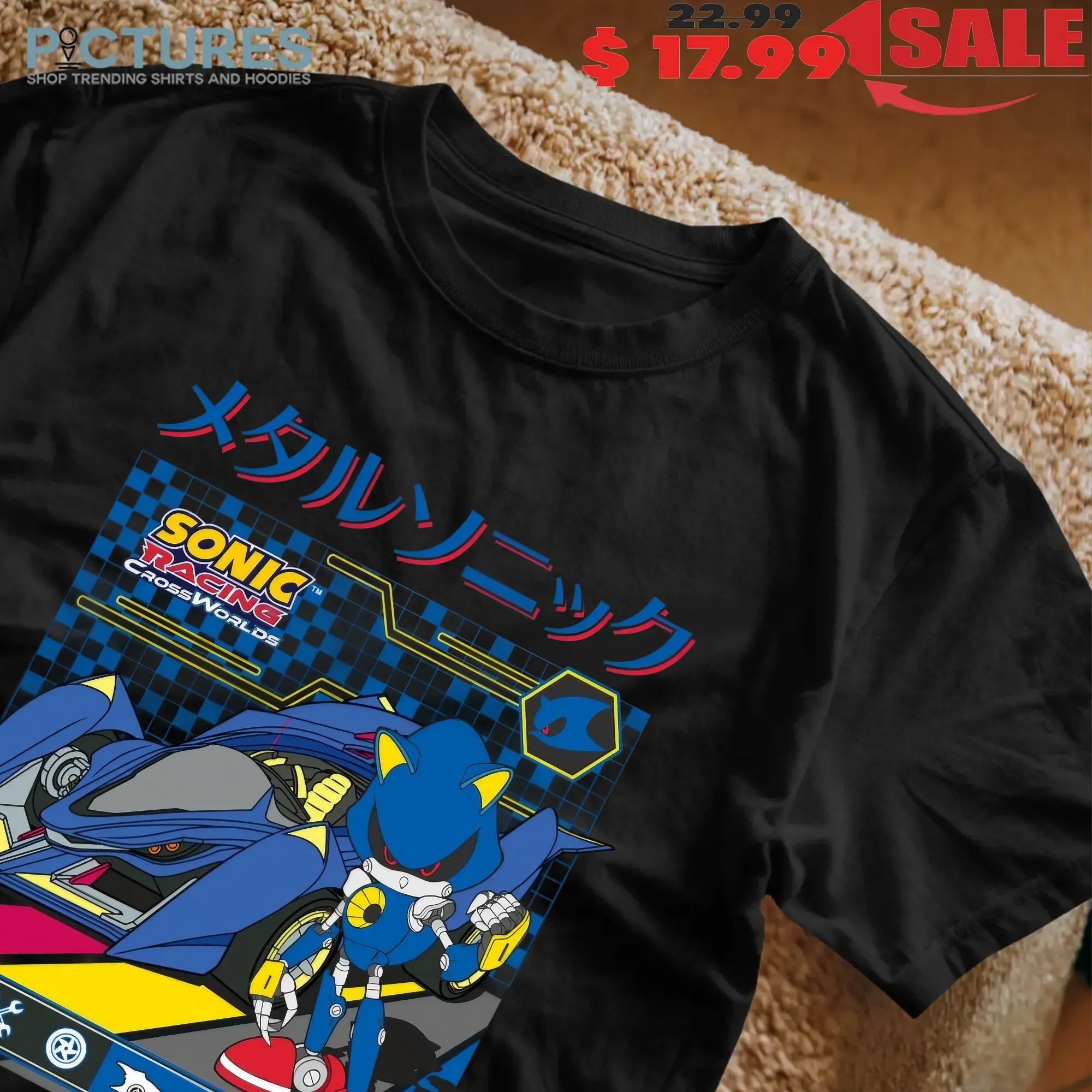 Metal Sonic Racing Car Sonic Racing Crossworlds Cyber Graphic T Shirt