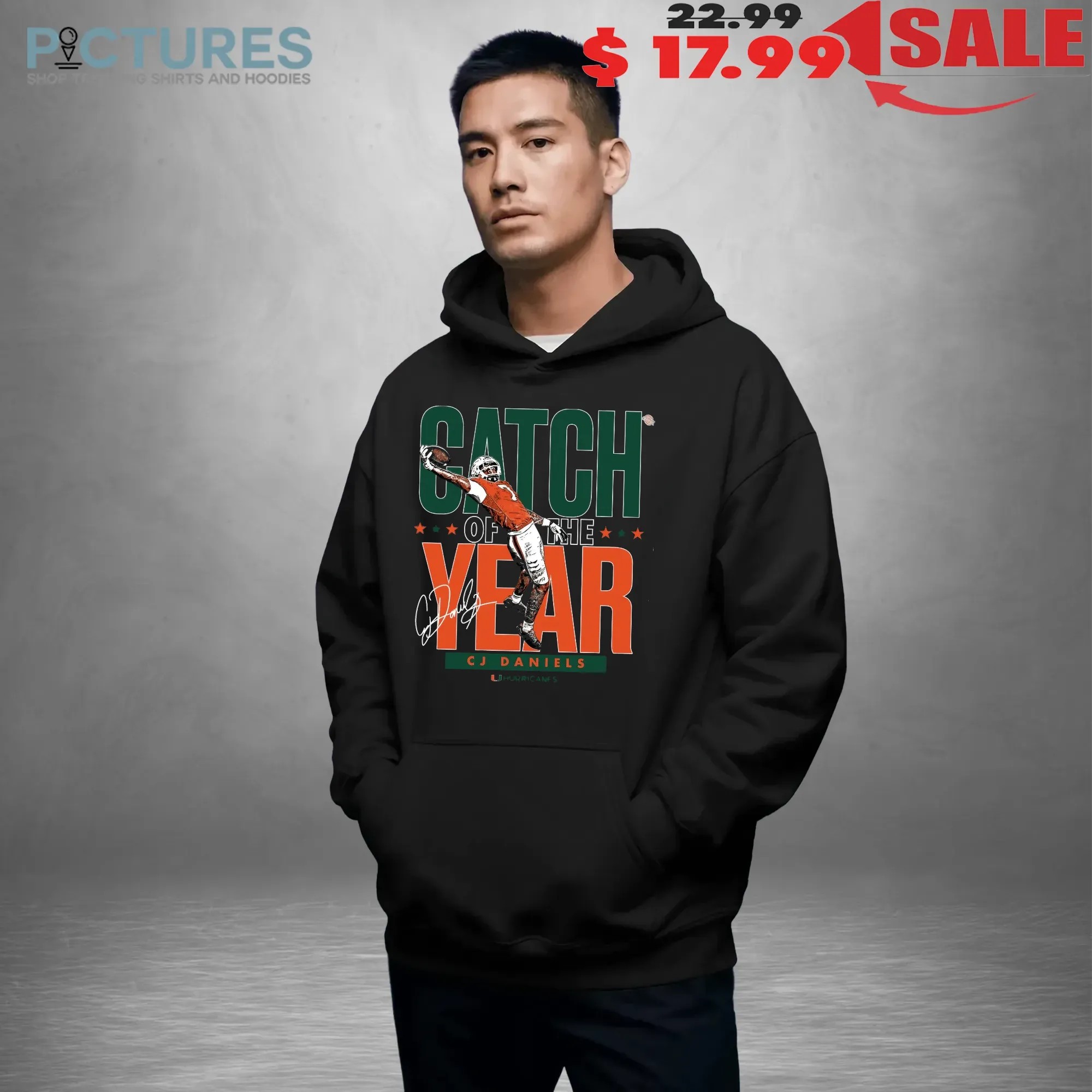 Miami Hurricanes CJ Daniels Catch of the Year Signature T Shirt