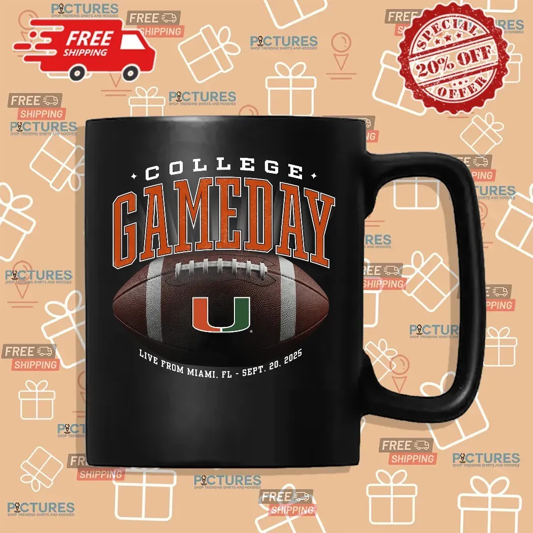 Miami Hurricanes ESPN College GameDay Live From Miami Football T Shirt