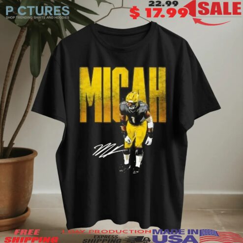 Micah Parsons Green Bay Packers Bold Football Signature Graphic T Shirt