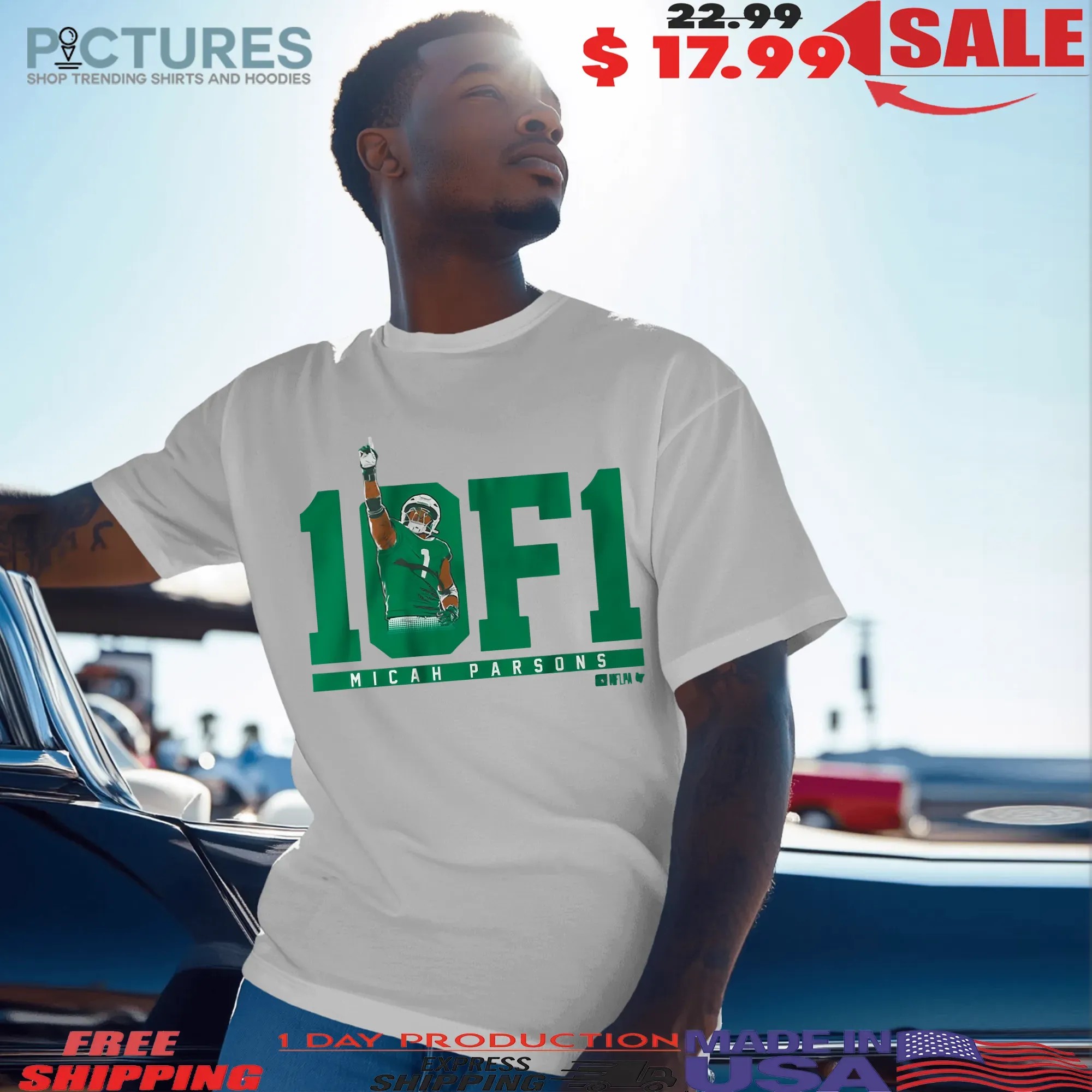 Micah Parsons Green Bay Packers One Of One Graphic T Shirt