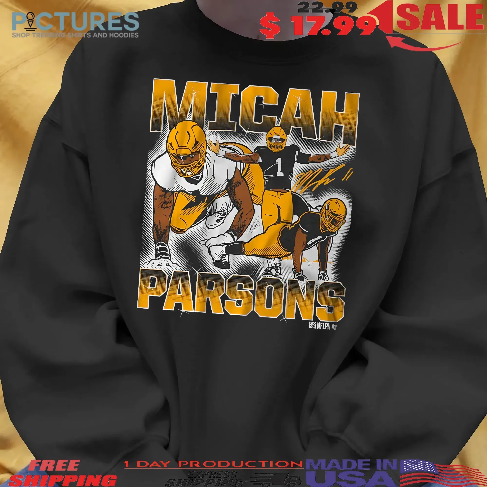Micah Parsons Masterpiece Vintage Bootleg Graphic T Shirt