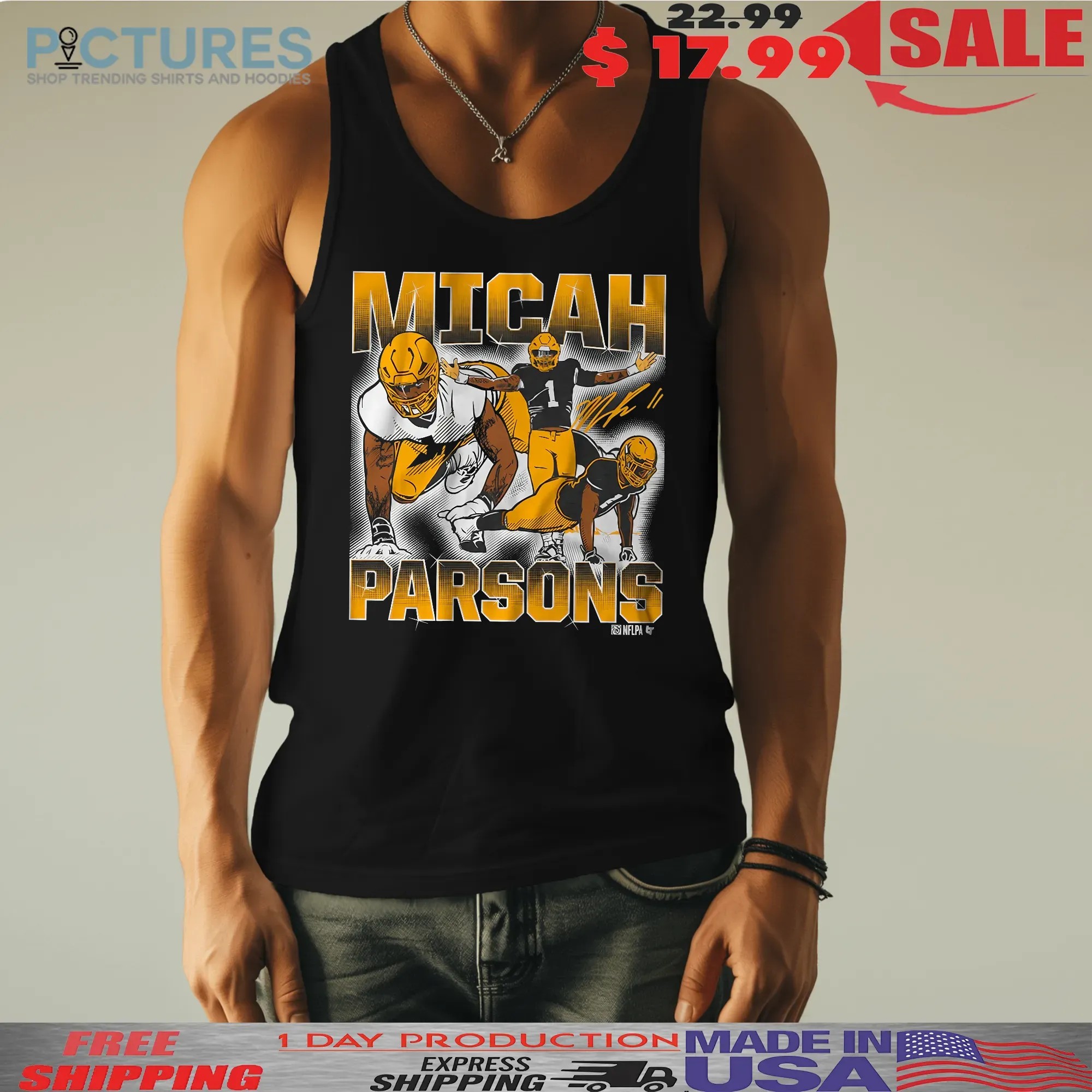 Micah Parsons Masterpiece Vintage Bootleg Graphic T Shirt