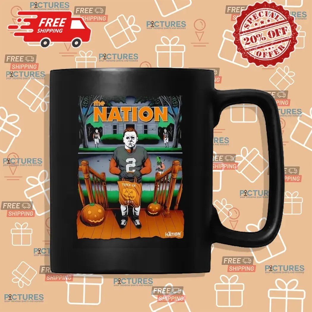 Michael Myers With Halloween Horror Film Characters The Nation Trick Or Treat T Shirt
