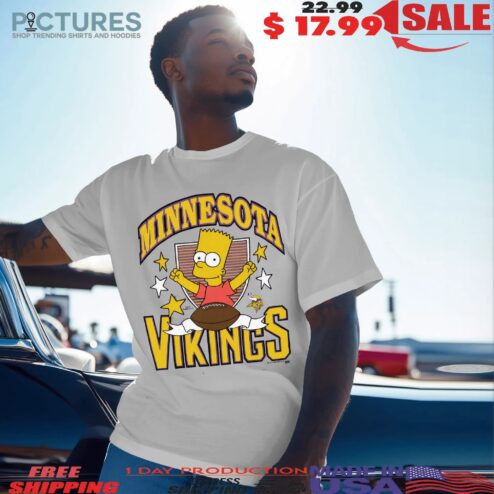 Minnesota Vikings football The Simpsons Mashup T Shirt