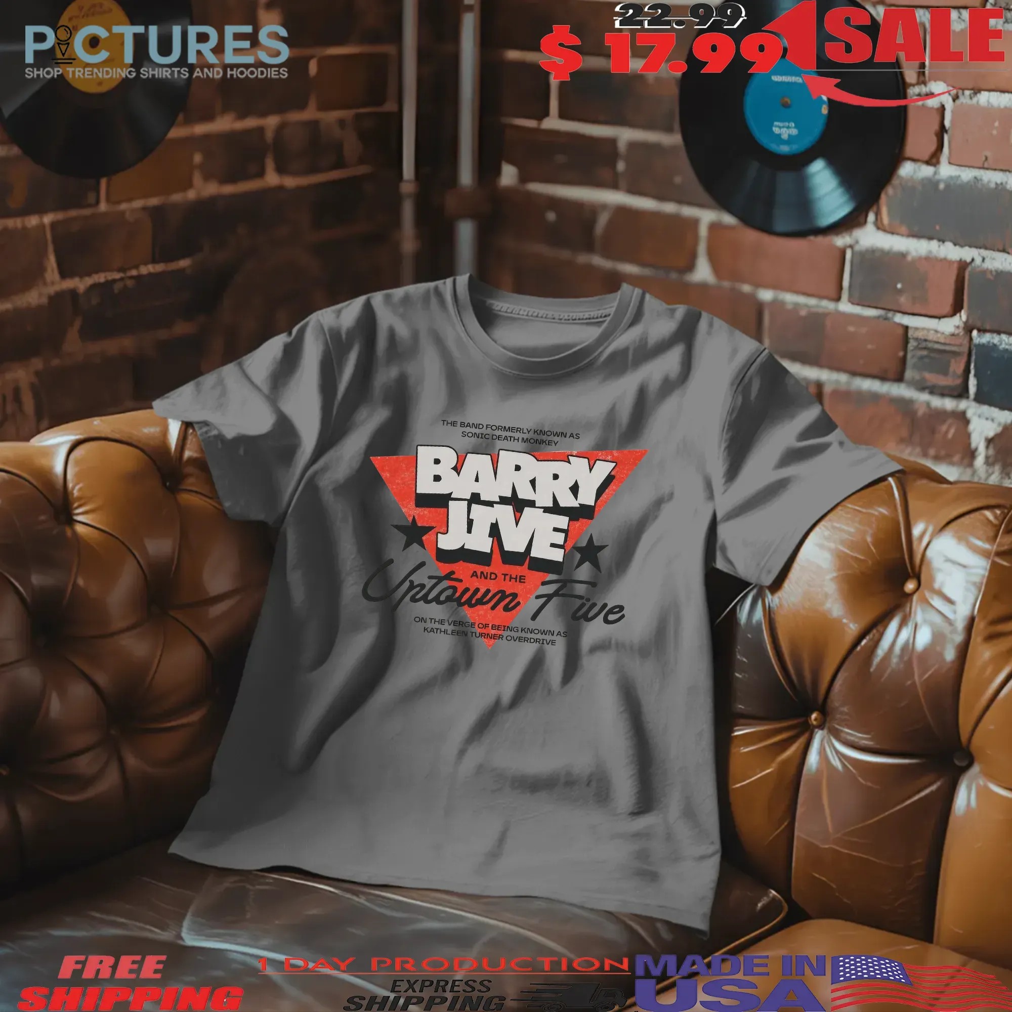 Monkey And The Uptown Five The Band Formerly Known As Sonic Death T Shirt