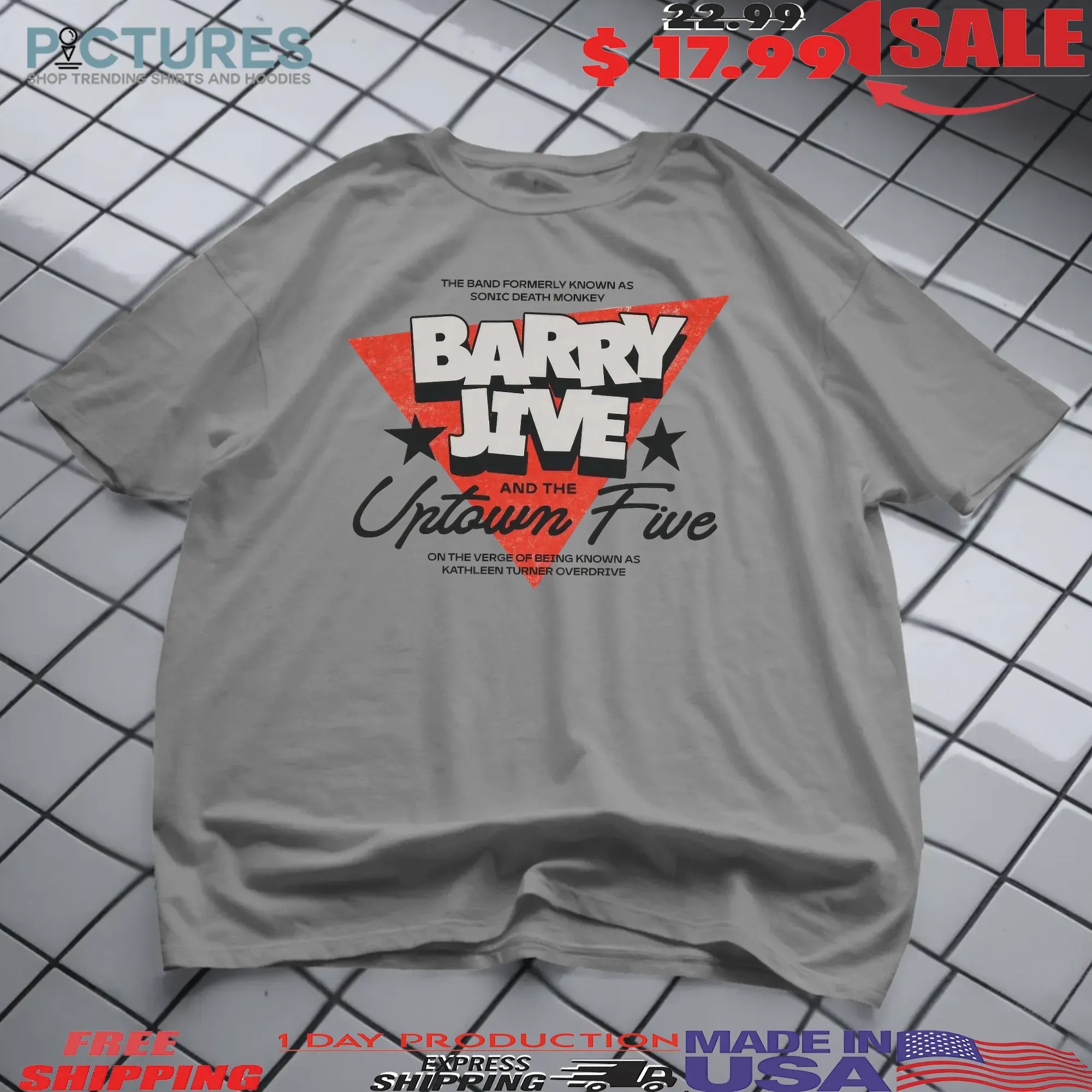 Monkey And The Uptown Five The Band Formerly Known As Sonic Death T Shirt