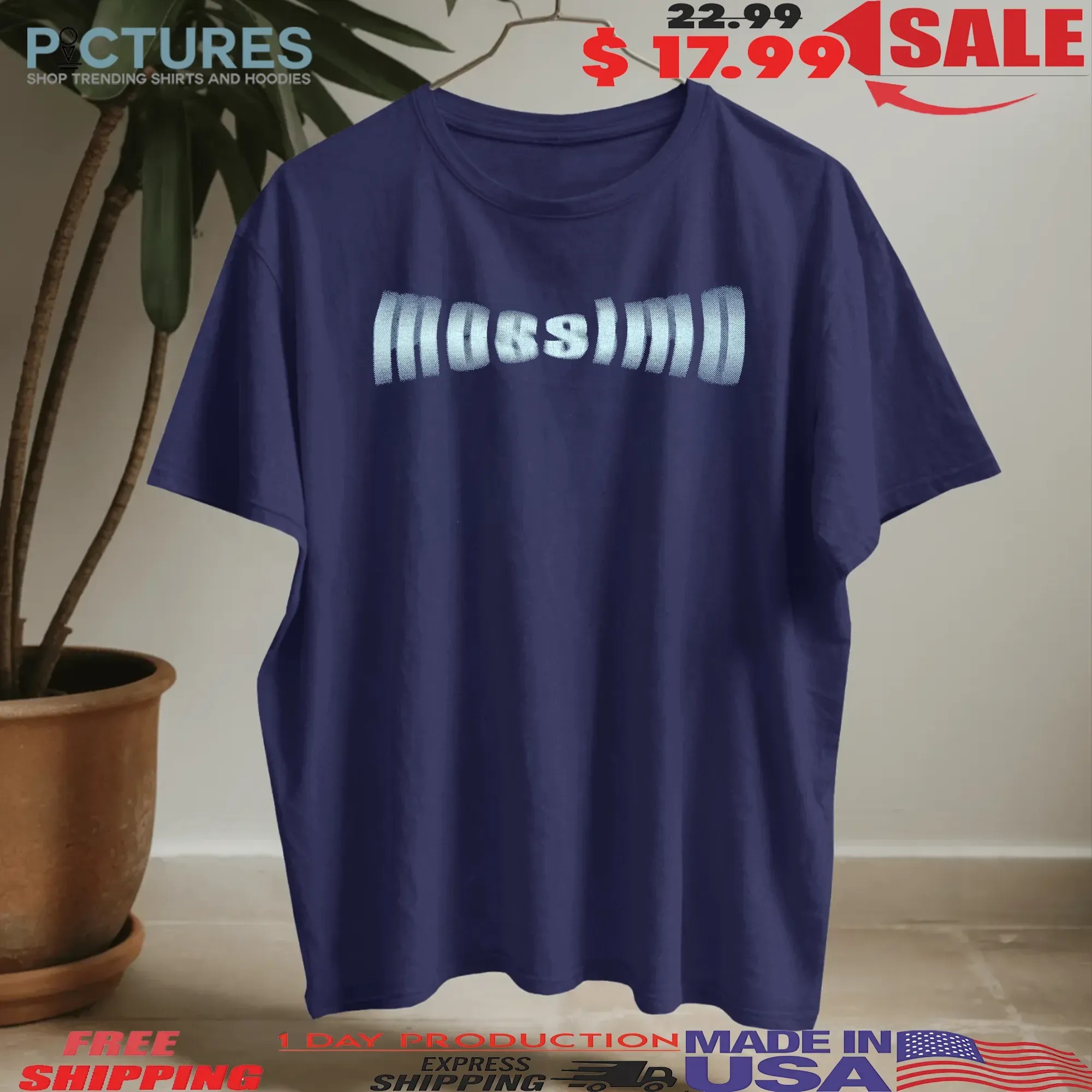 Mossimo Motion Blur Logo Vintage T Shirt