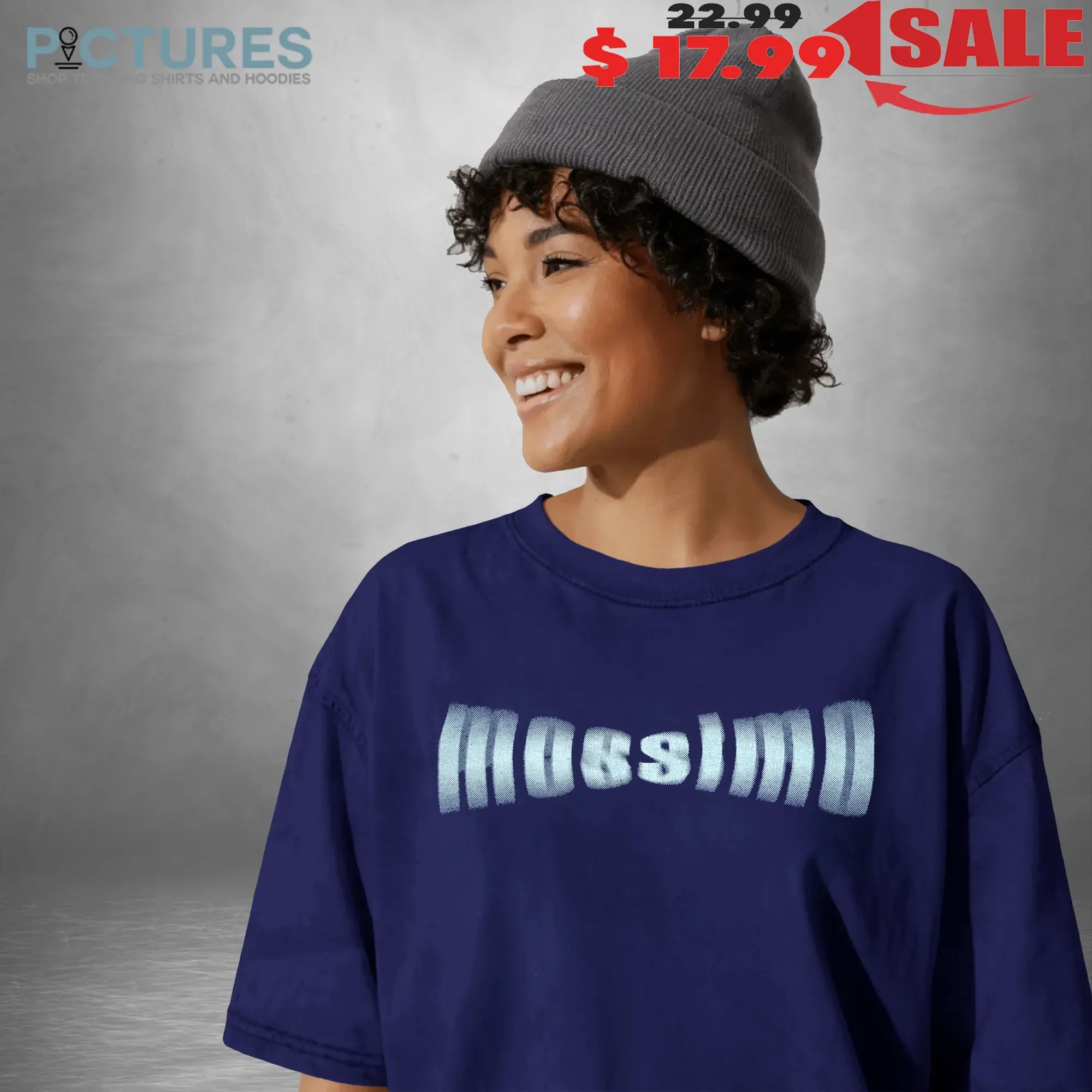 Mossimo Motion Blur Logo Vintage T Shirt