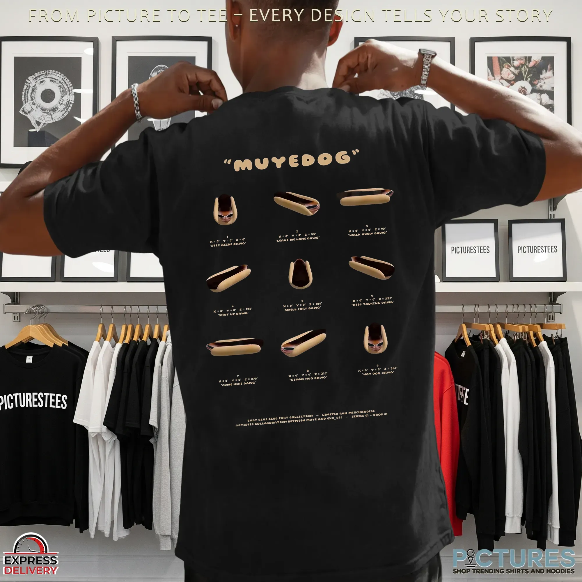 MuYe Muyedog Double Sided T Shirt