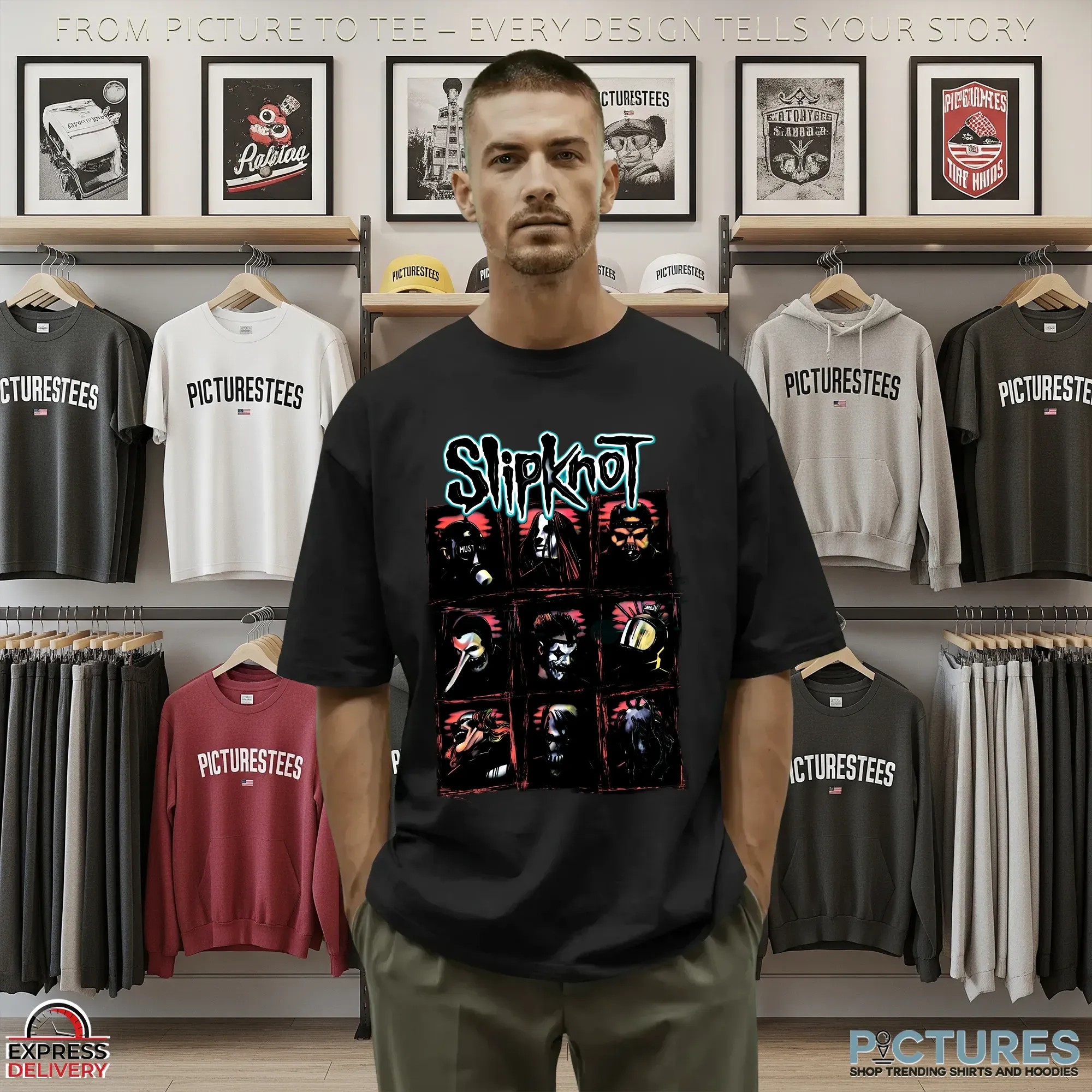 Music Slipknot Collage Vintage Halloween T Shirt