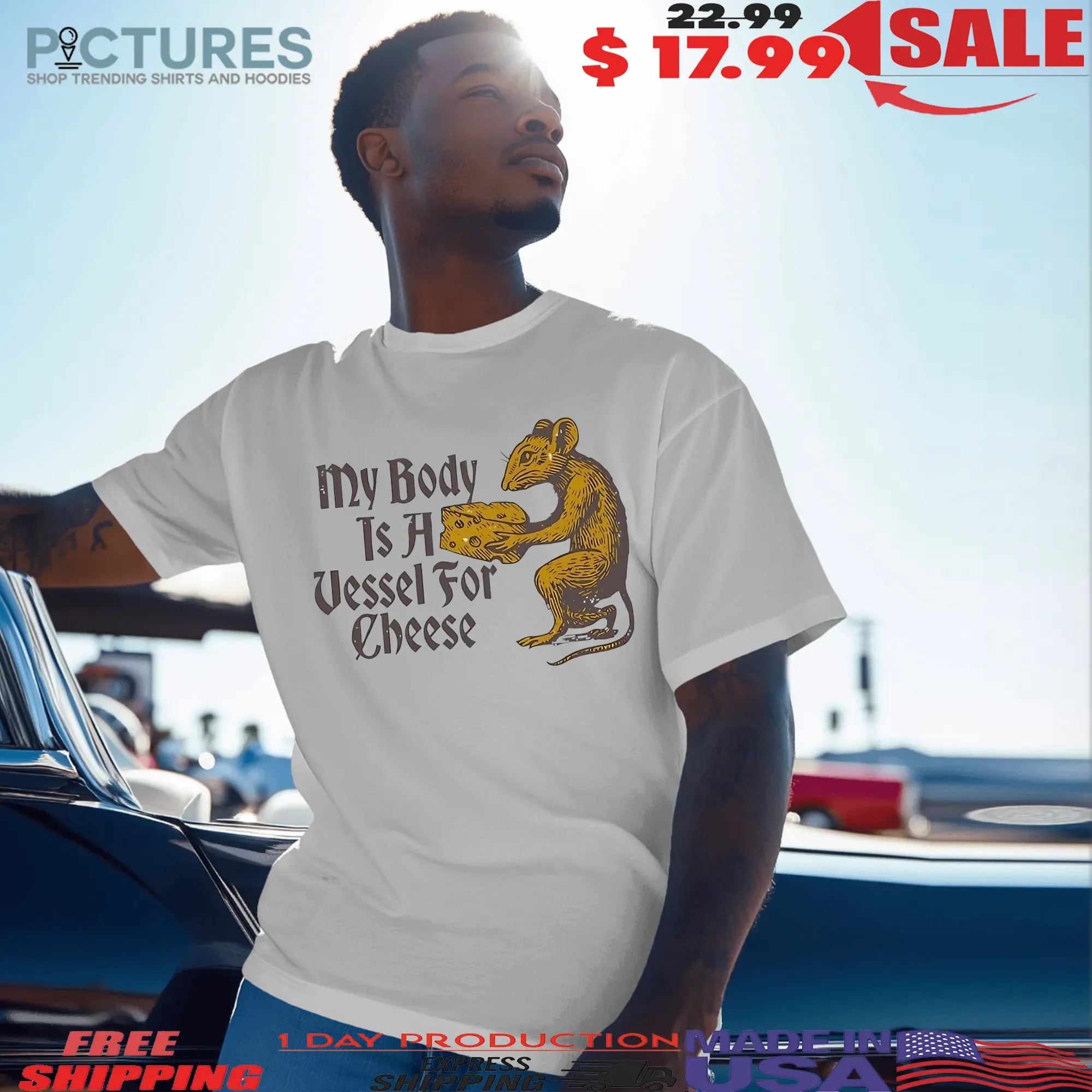 My Body It A Vessel For Cheese Rat T Shirt