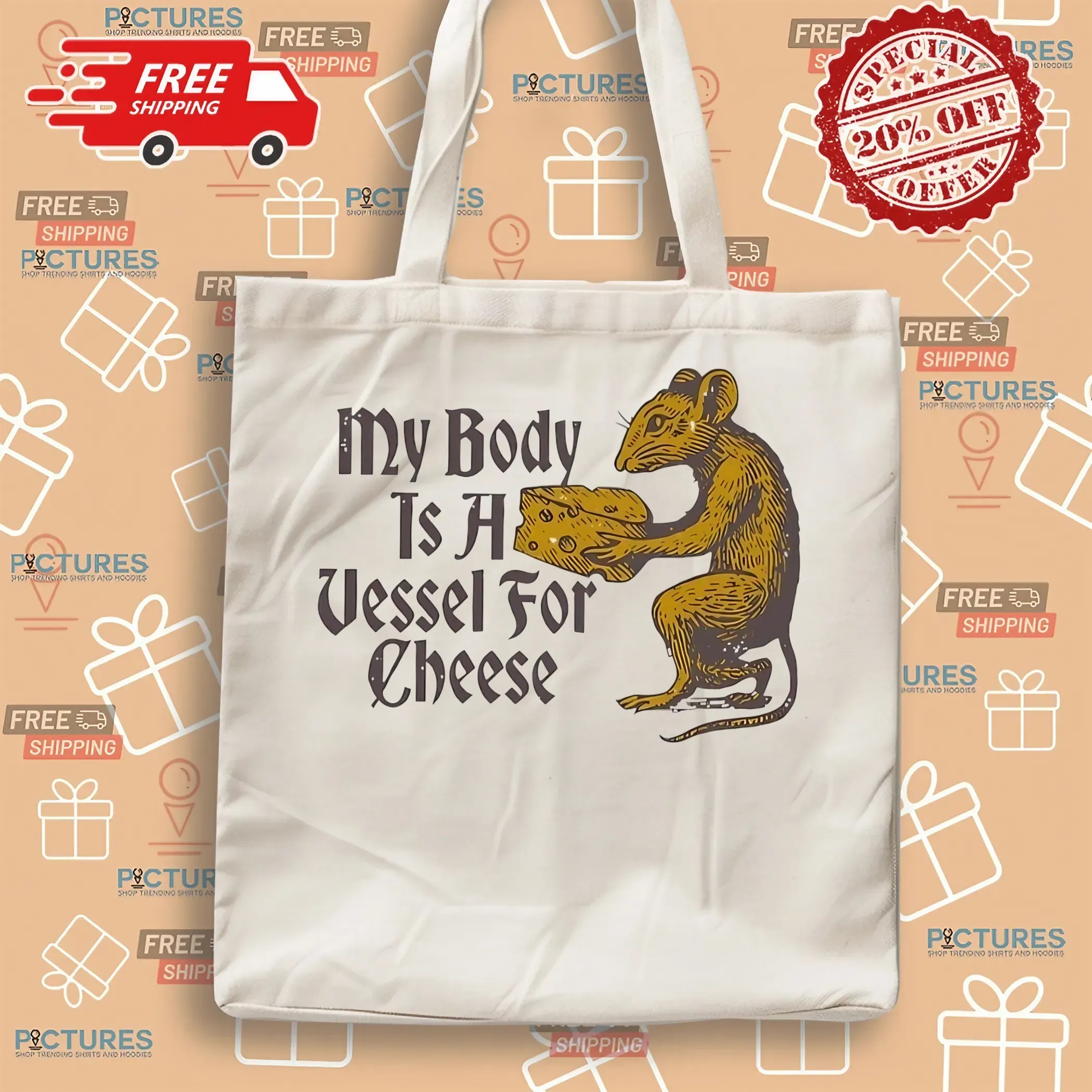 My Body It A Vessel For Cheese Rat T Shirt