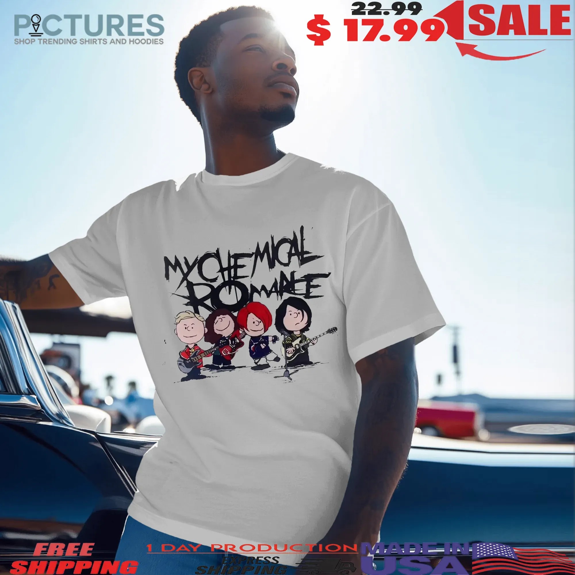 My Chemical Romance The Peanuts Cartoon Style T Shirt