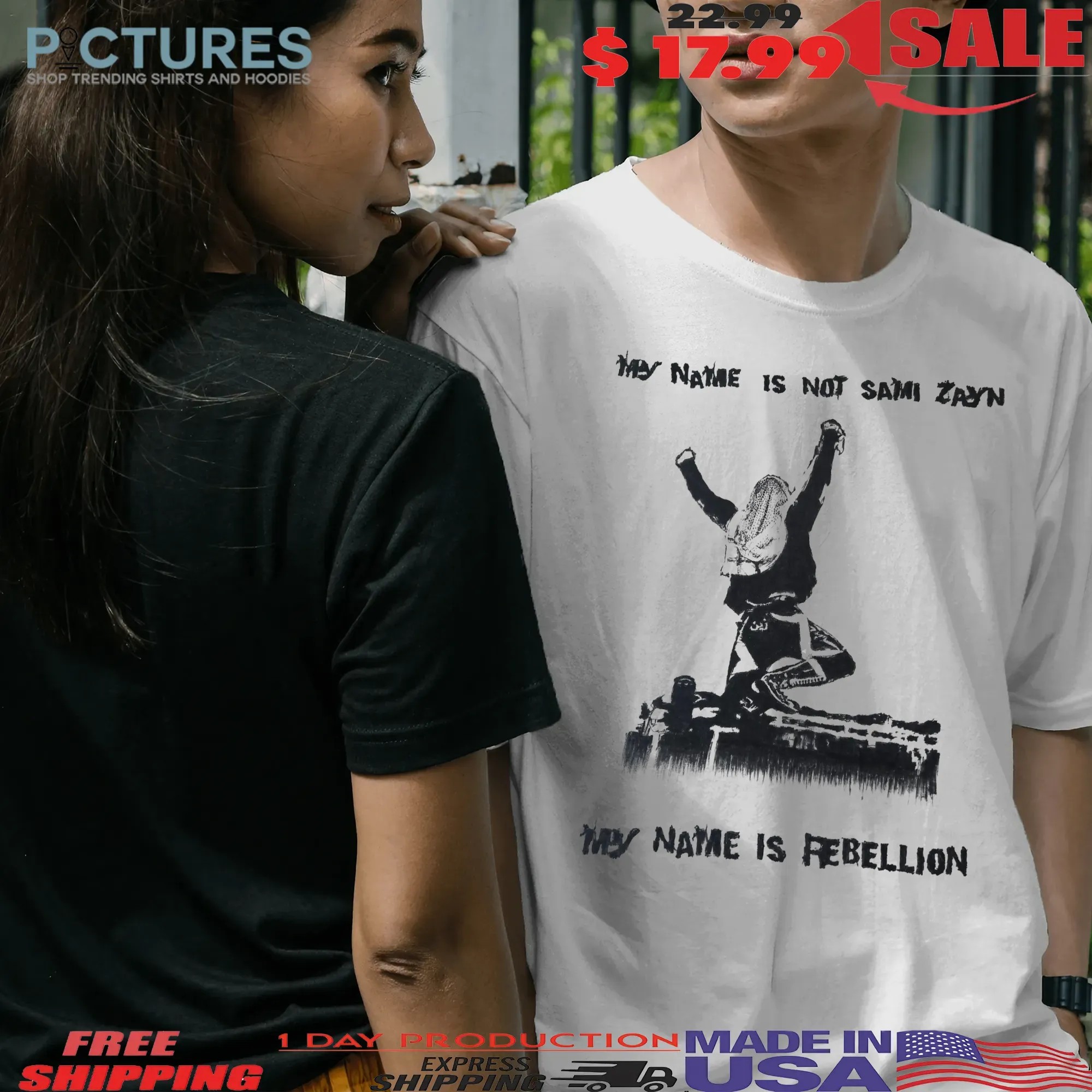 My Name Is Not Sami Zayn My Name Is Rebellion T Shirt