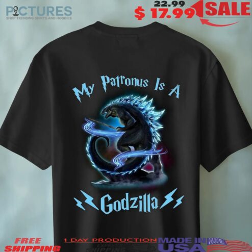 My Patronus Is A Godzilla Harry Potter T Shirt