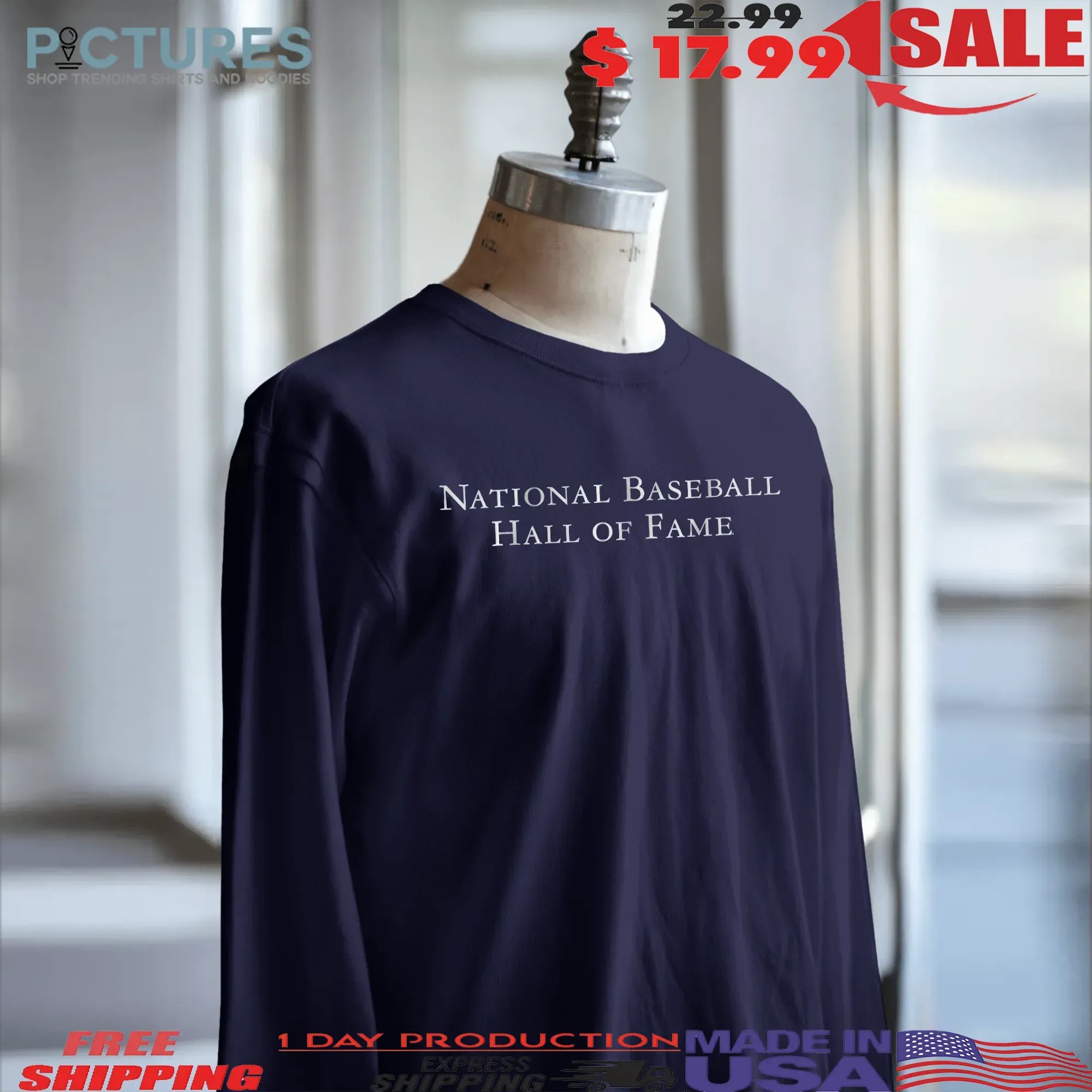 National Baseball Hall of Fame Wordmark T Shirt