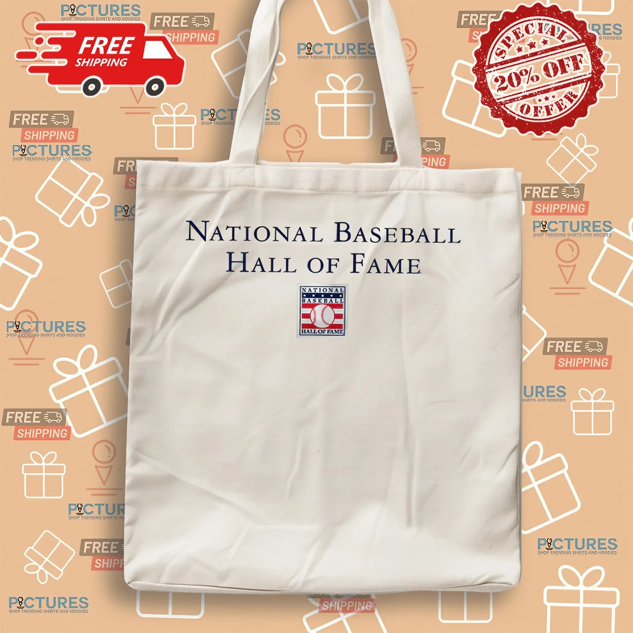 National Baseball Hall of Fame Wordmark With Logo T Shirt