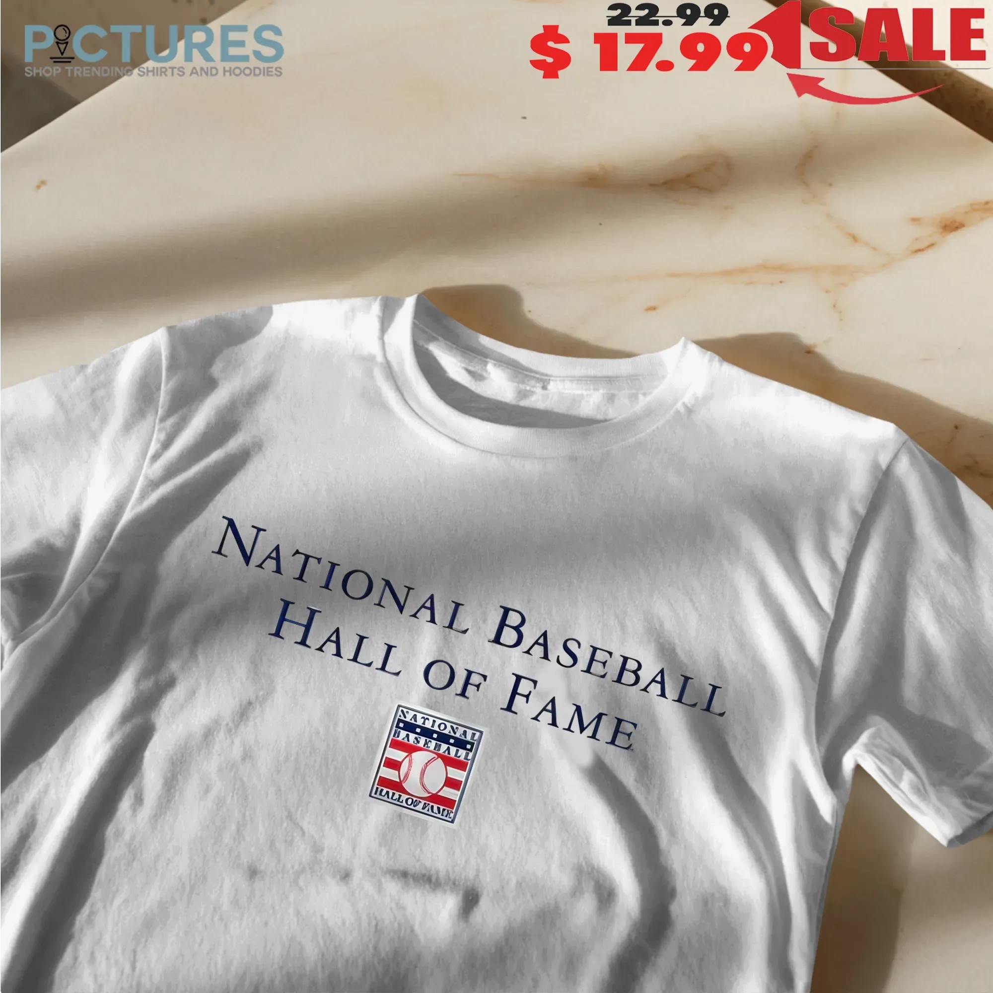 National Baseball Hall of Fame Wordmark With Logo T Shirt