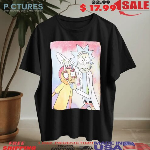 Neon Rick and Morty Comedy T Shirt