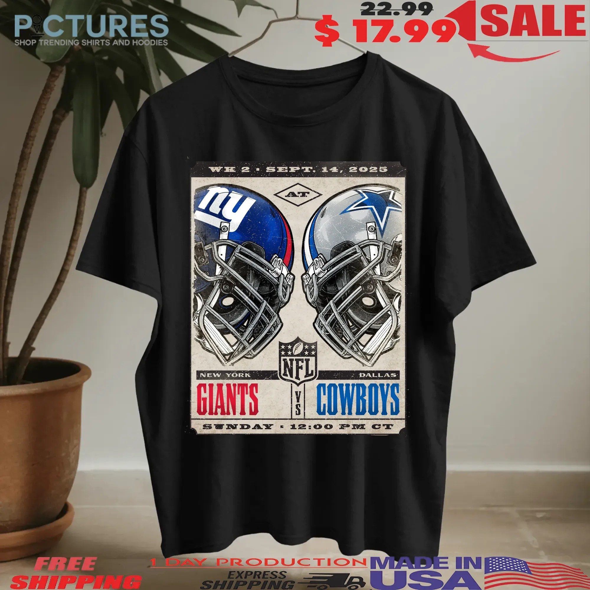 New York Giants Vs Dallas Cowboys Nfl Helmet 2025 Poster T Shirt
