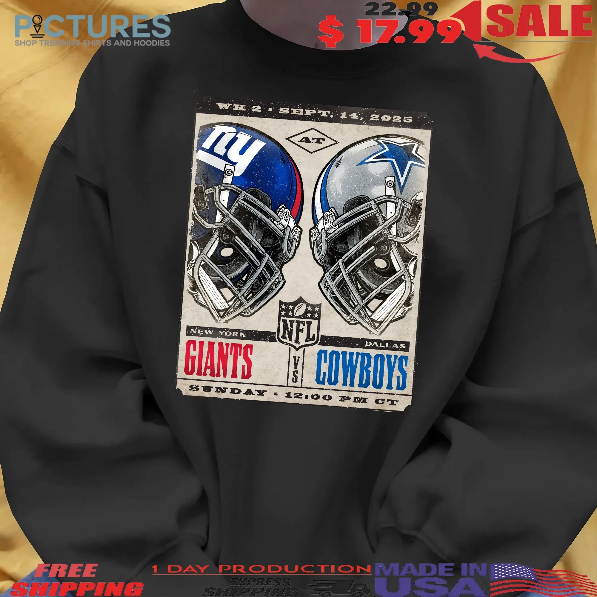 New York Giants Vs Dallas Cowboys Nfl Helmet 2025 Poster T Shirt