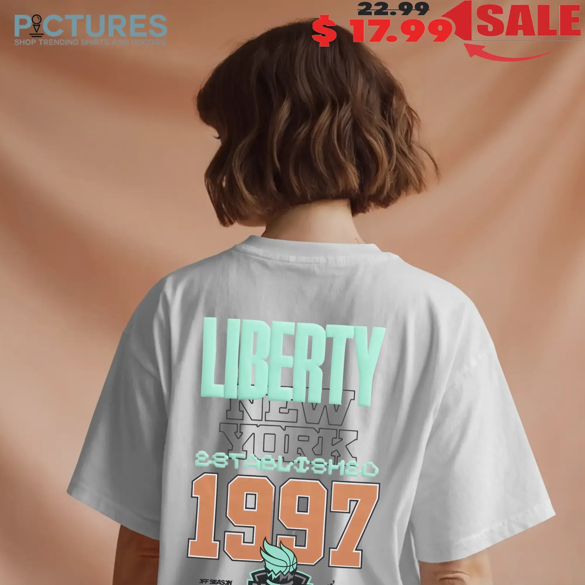 New York Liberty Estd 1997 Off Season x WNBA graphic T shirt
