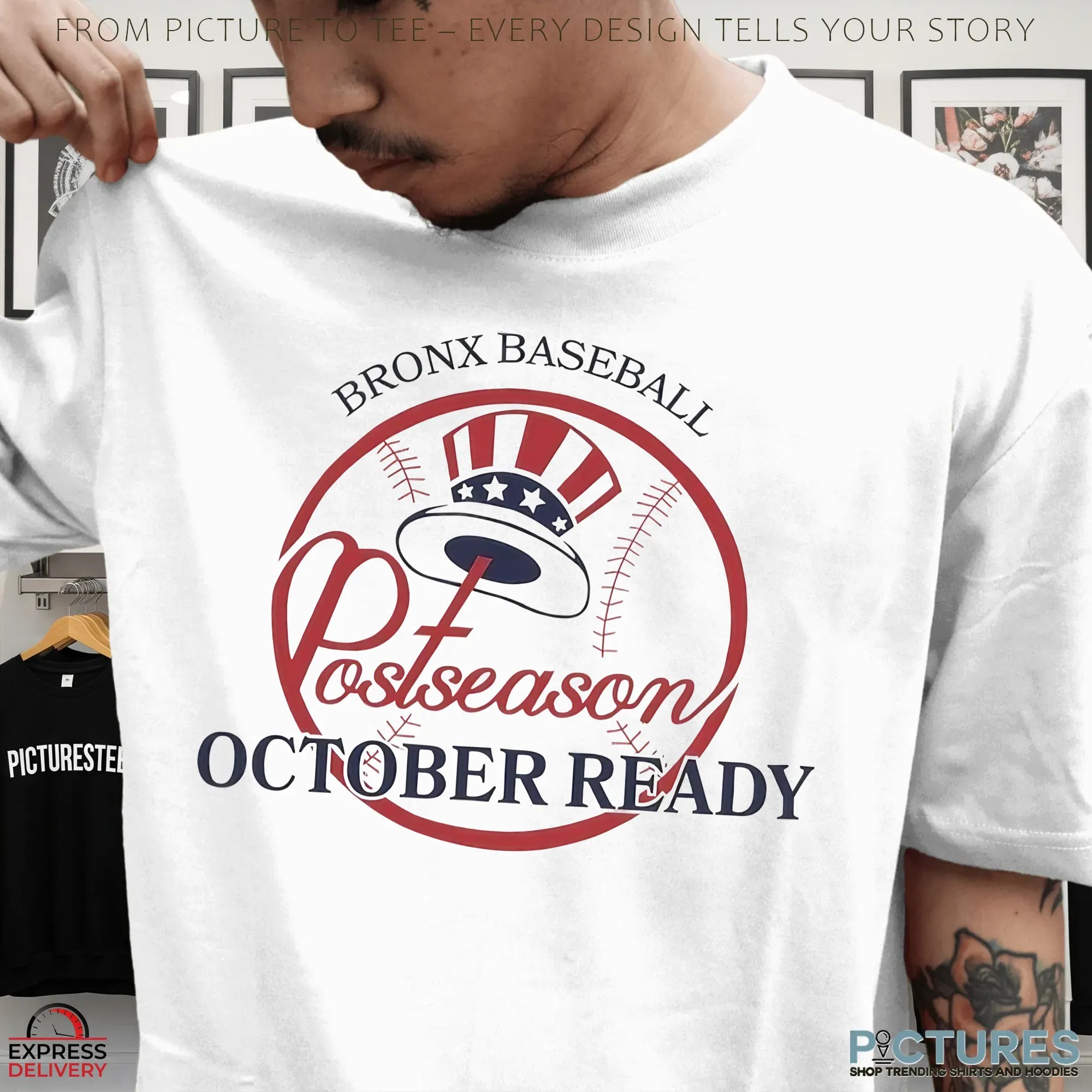 New York Yankees Bronx Baseball 2025 Postseason October Ready T Shirt