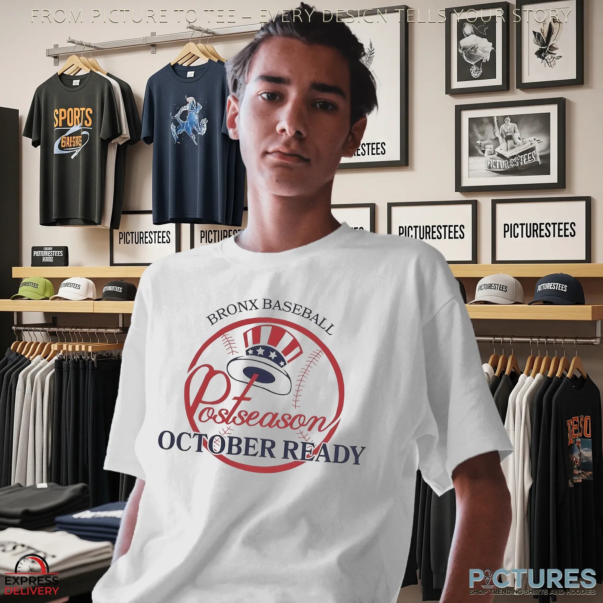 New York Yankees Bronx Baseball 2025 Postseason October Ready T Shirt