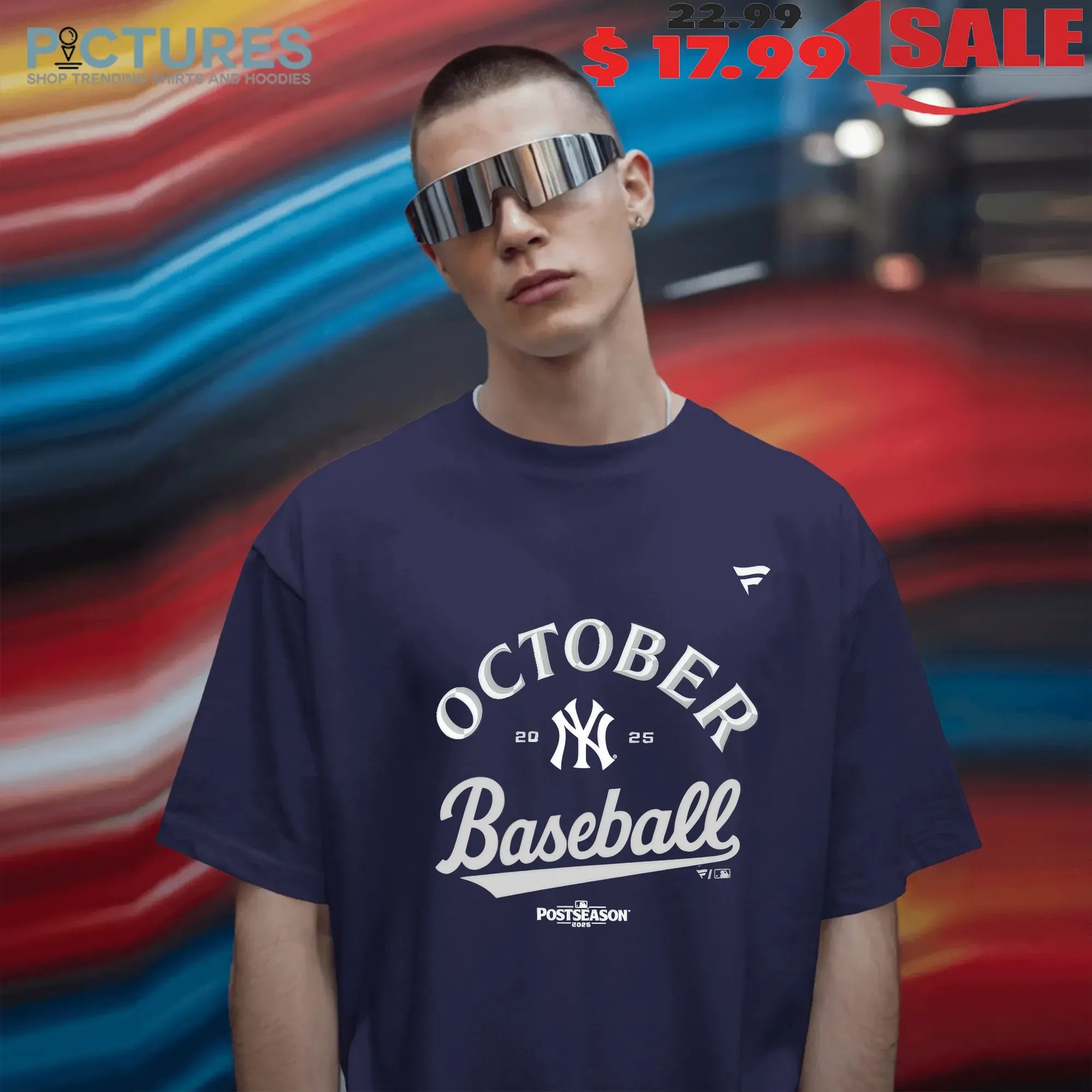 New York Yankees October Baseball 2025 MLB Postseason T Shirt