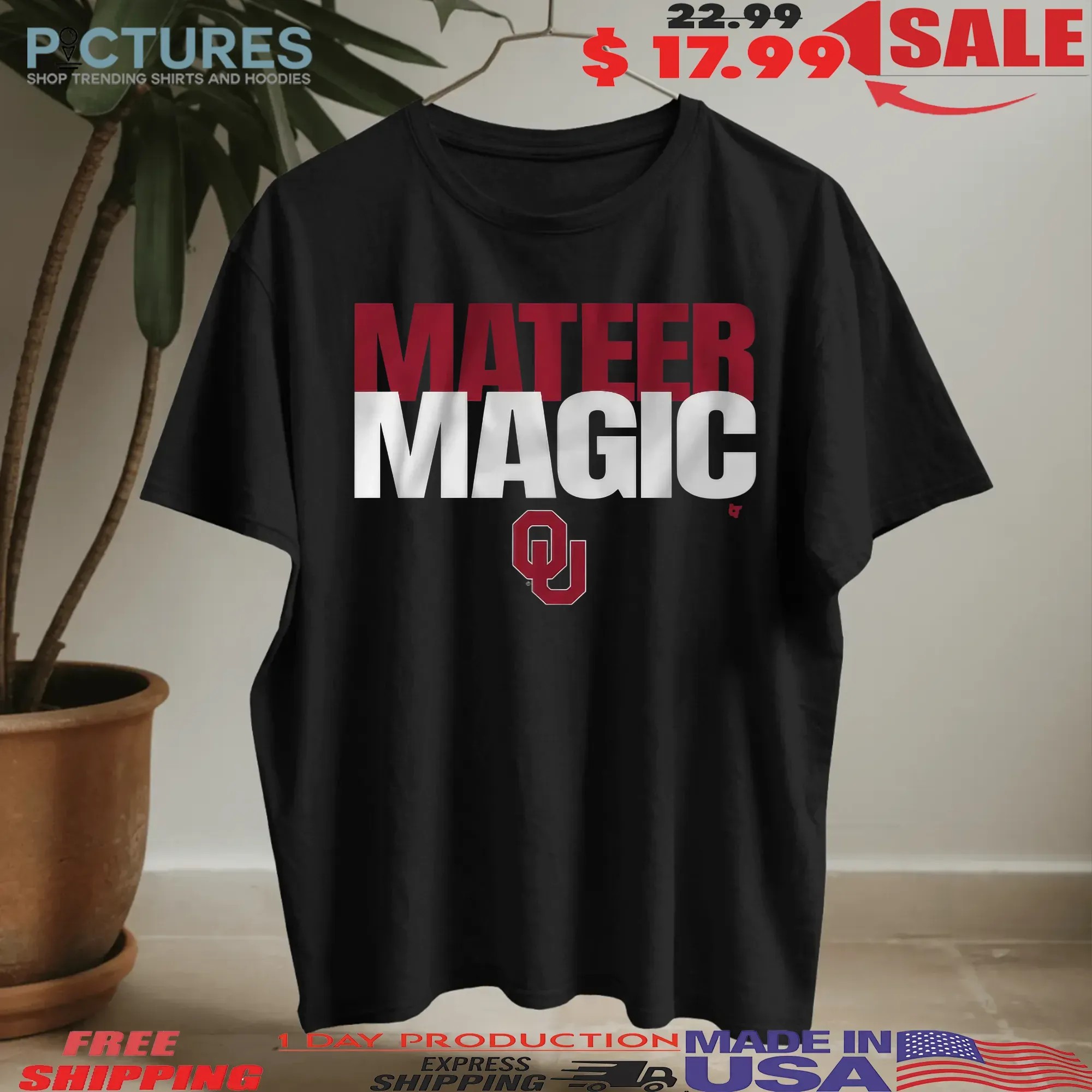 Oklahoma Sooners Football John Mateer Magic T Shirt