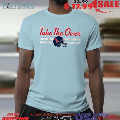 Ole Miss Rebels Football Take The Over Helmet Graphic T Shirt