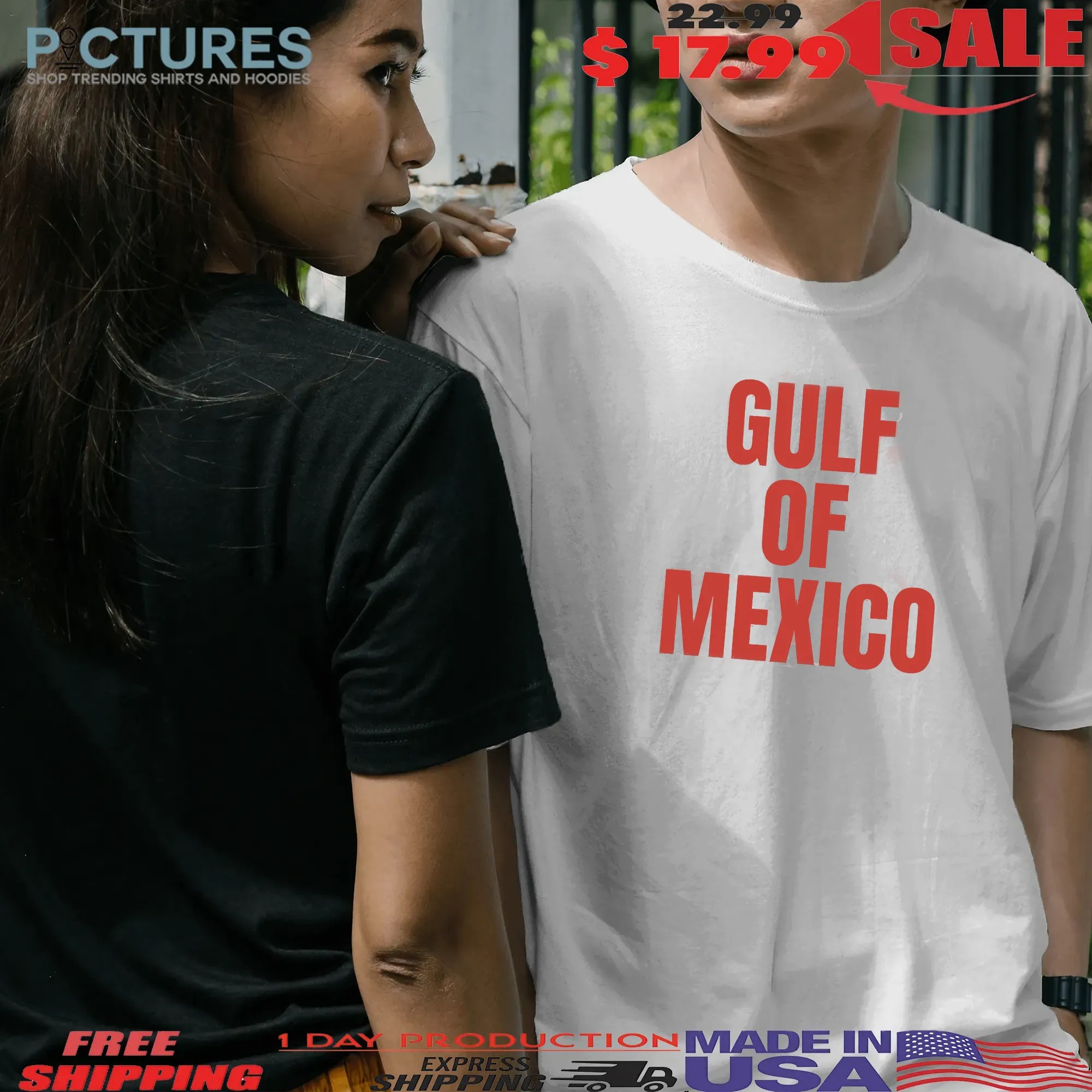 Oscar Isaac Wearing Gulf Of Mexico Say No To Racist T Shirt