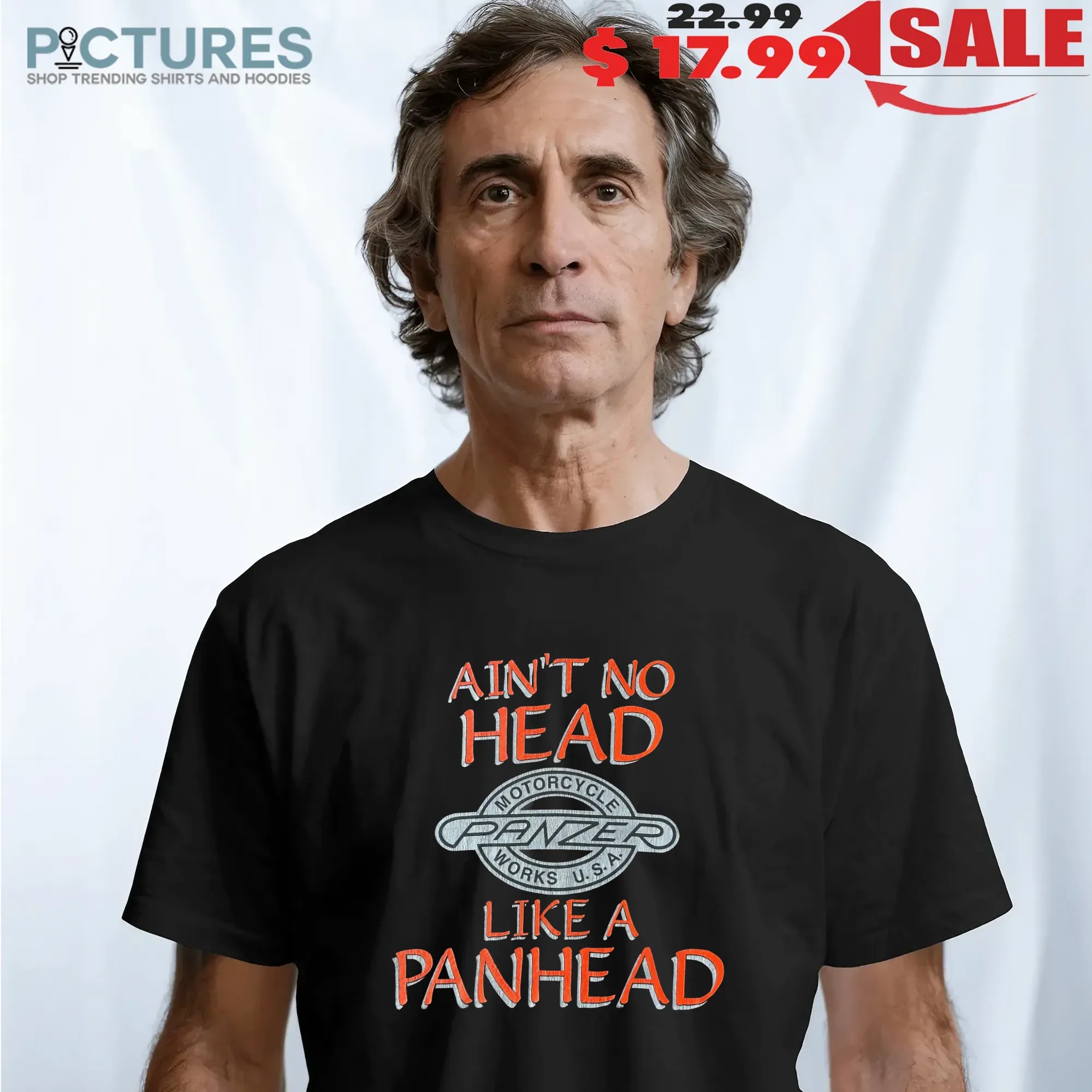 Panzer Motorcycles Ain’t No Head Like A Panhead Retro T Shirt