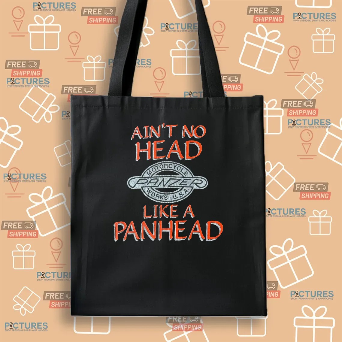 Panzer Motorcycles Ain’t No Head Like A Panhead Retro T Shirt