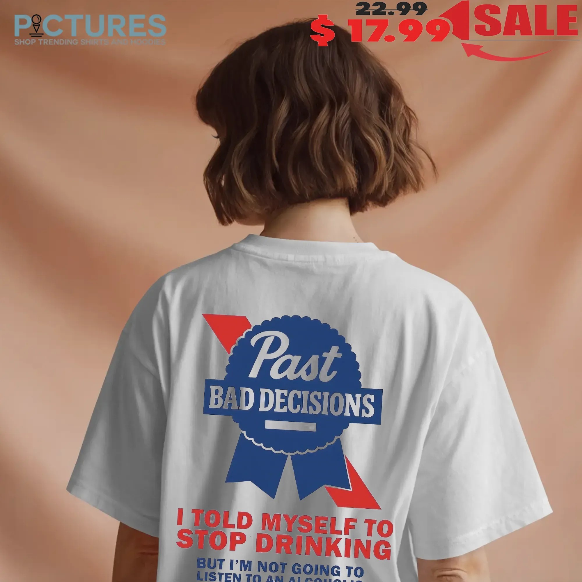 Past Bad Decisions I Told Myself To Stop Drinking But I Am Not Going To Listen To An Alcoholic Statement T Shirt
