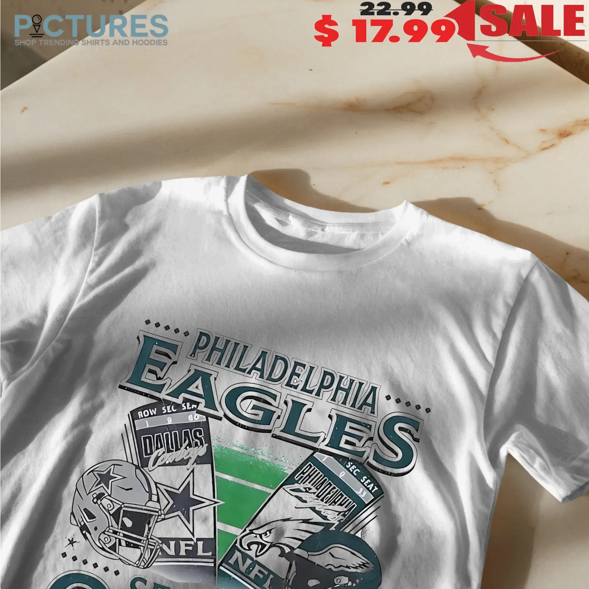Philadelphia Eagles Vs Dallas Cowboys September 2025 Home Season Opener Helmet T Shirt