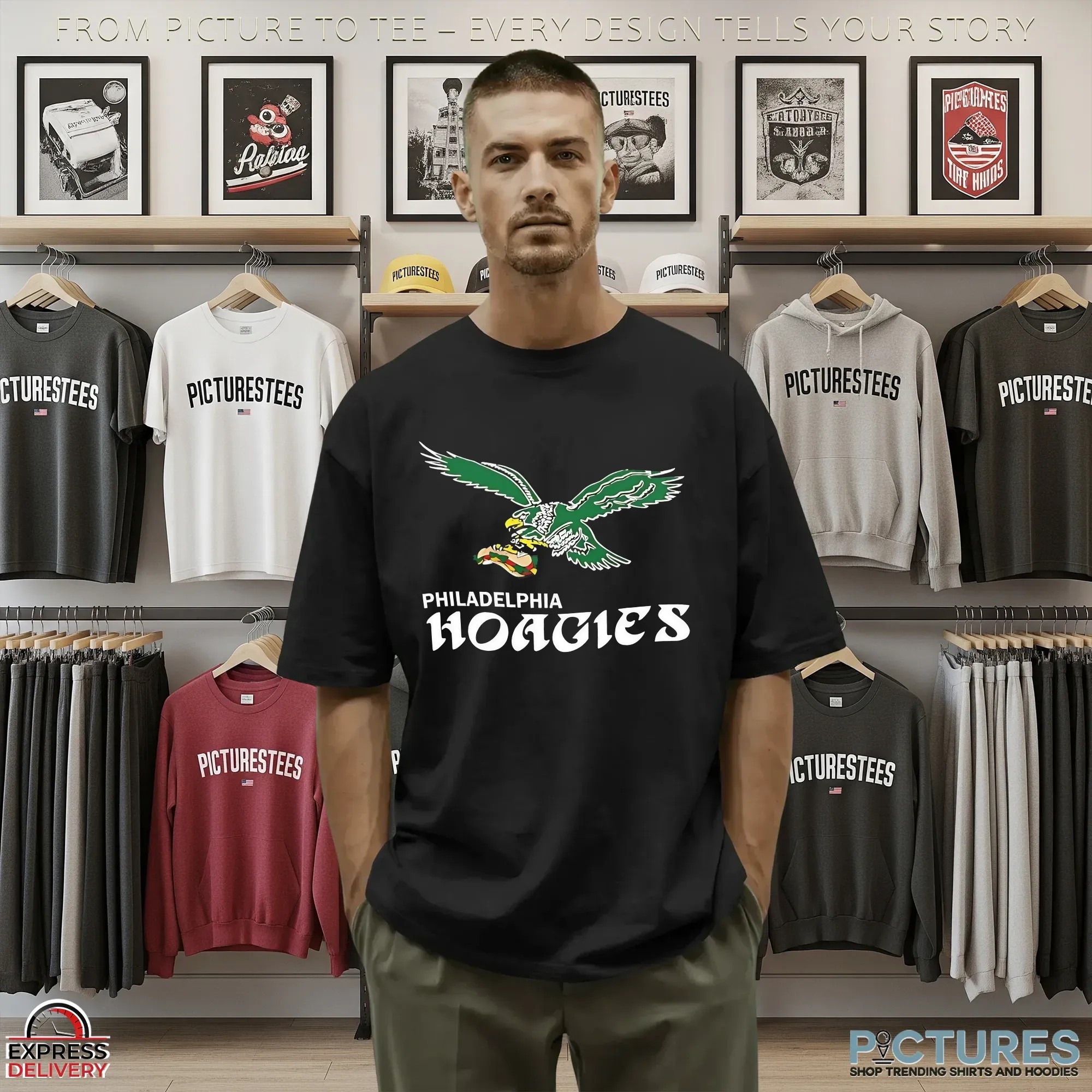 Philadelphia Hoagies Philly Eagles For Football And Sandwich Fans Parody T Shirt