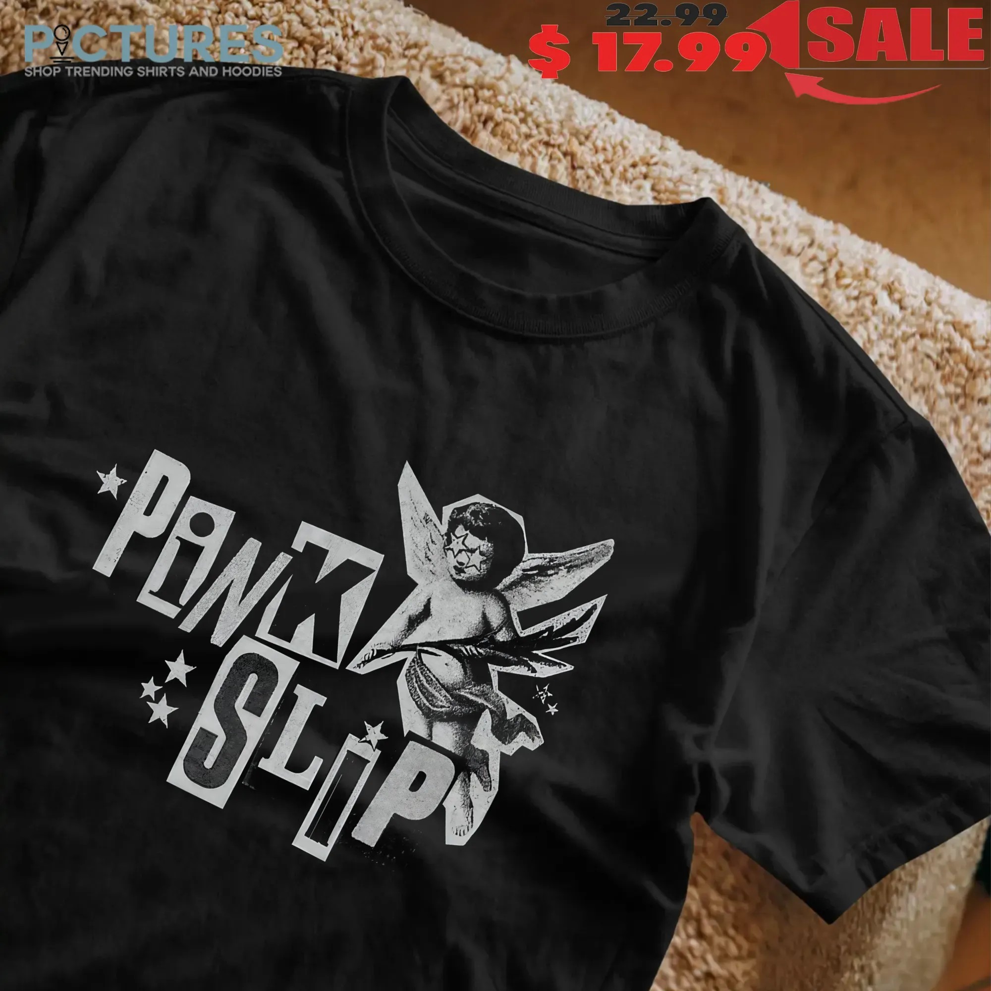 Pink Slip Freaky Friday Retro 2000s Punk Rock Band Graphic Y2K T Shirt