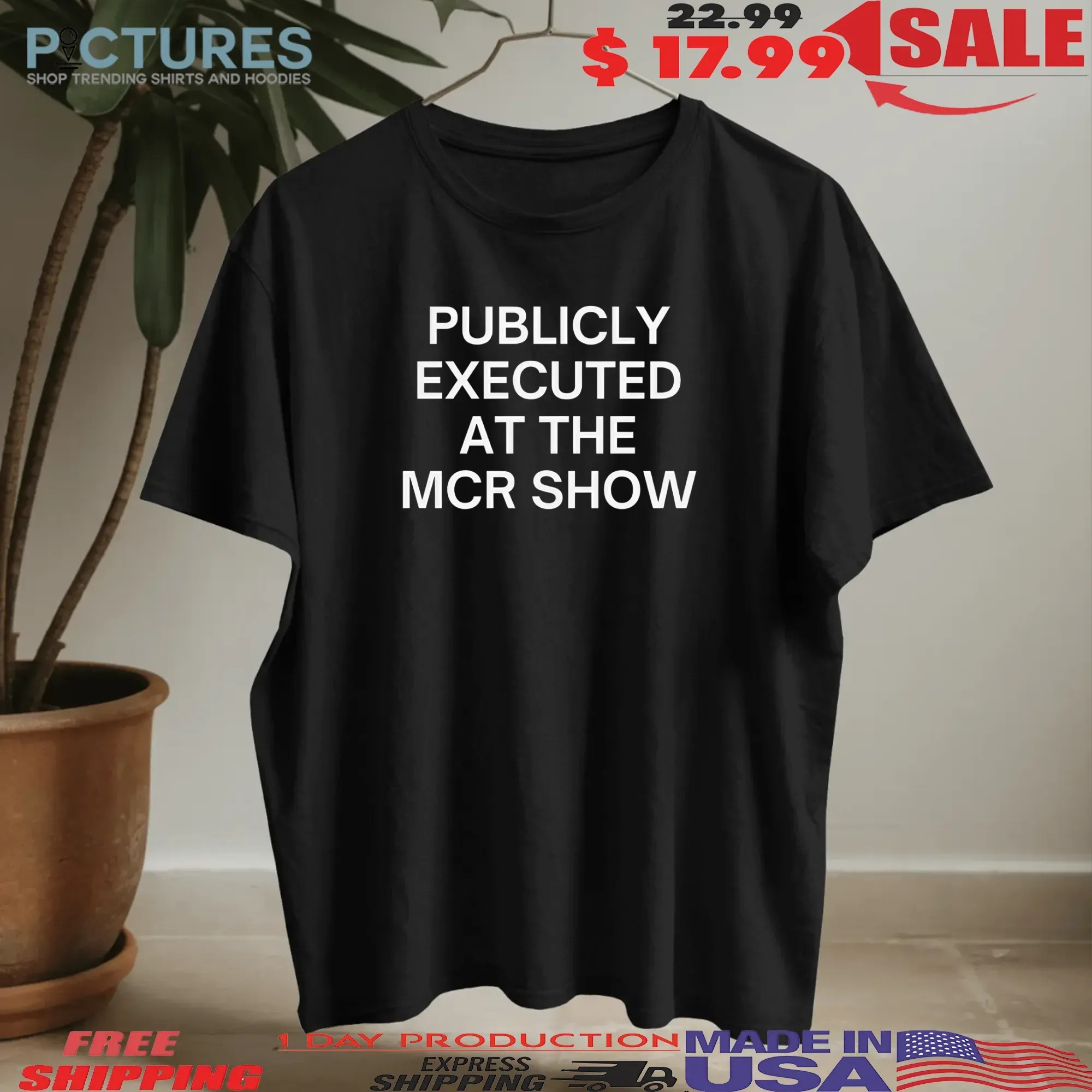 Publicly Executed At The Mcr Black Parade Tour 2025 My Chemical Romance Concert T Shirt