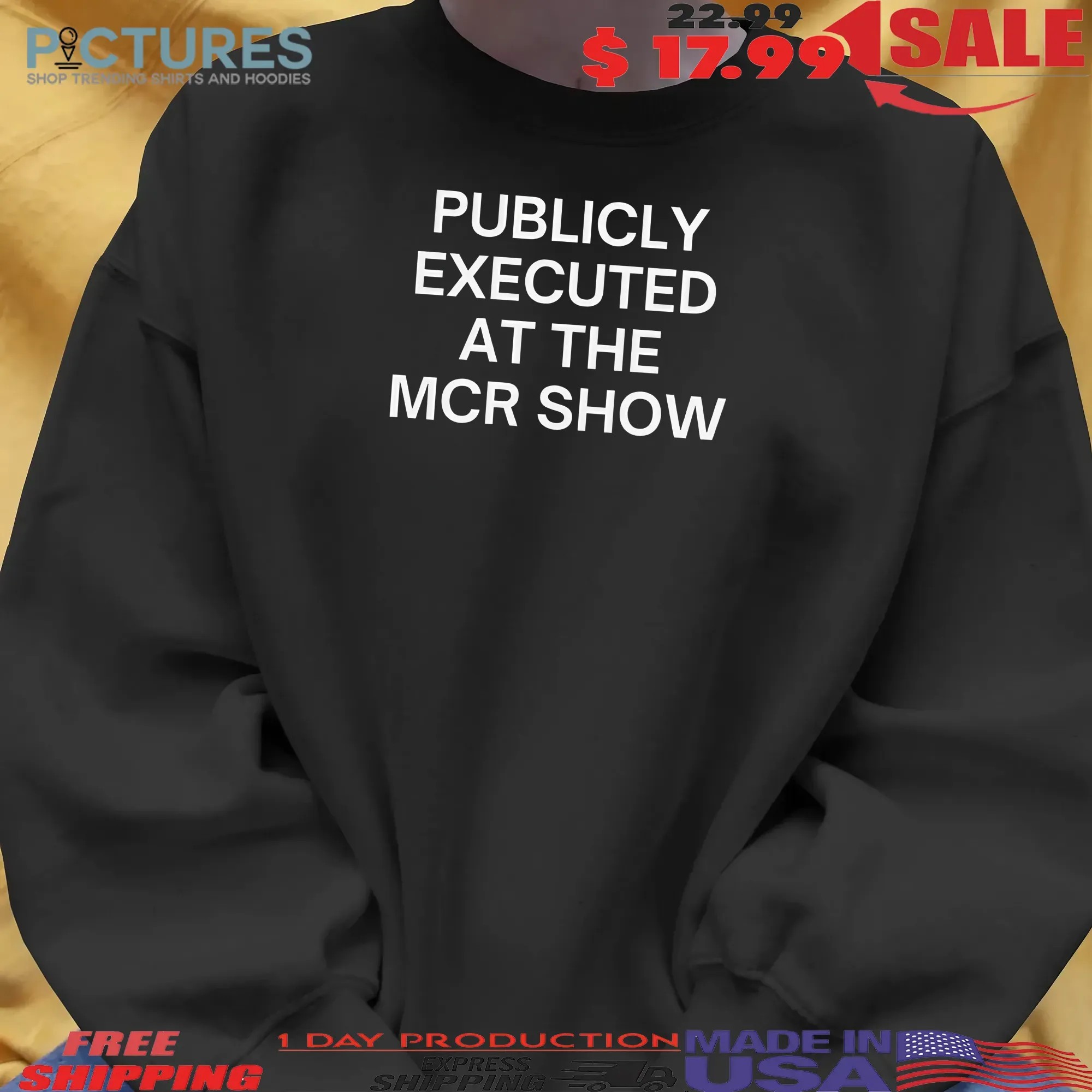 Publicly Executed At The Mcr Black Parade Tour 2025 My Chemical Romance Concert T Shirt