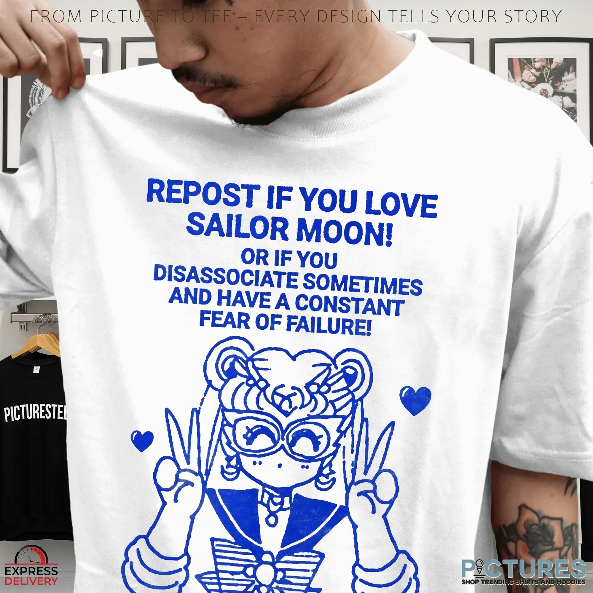 Repost If You Love Sailor Moon Or If You Disassociate Sometimes And Have A Constant Fear Of Failure T Shirt