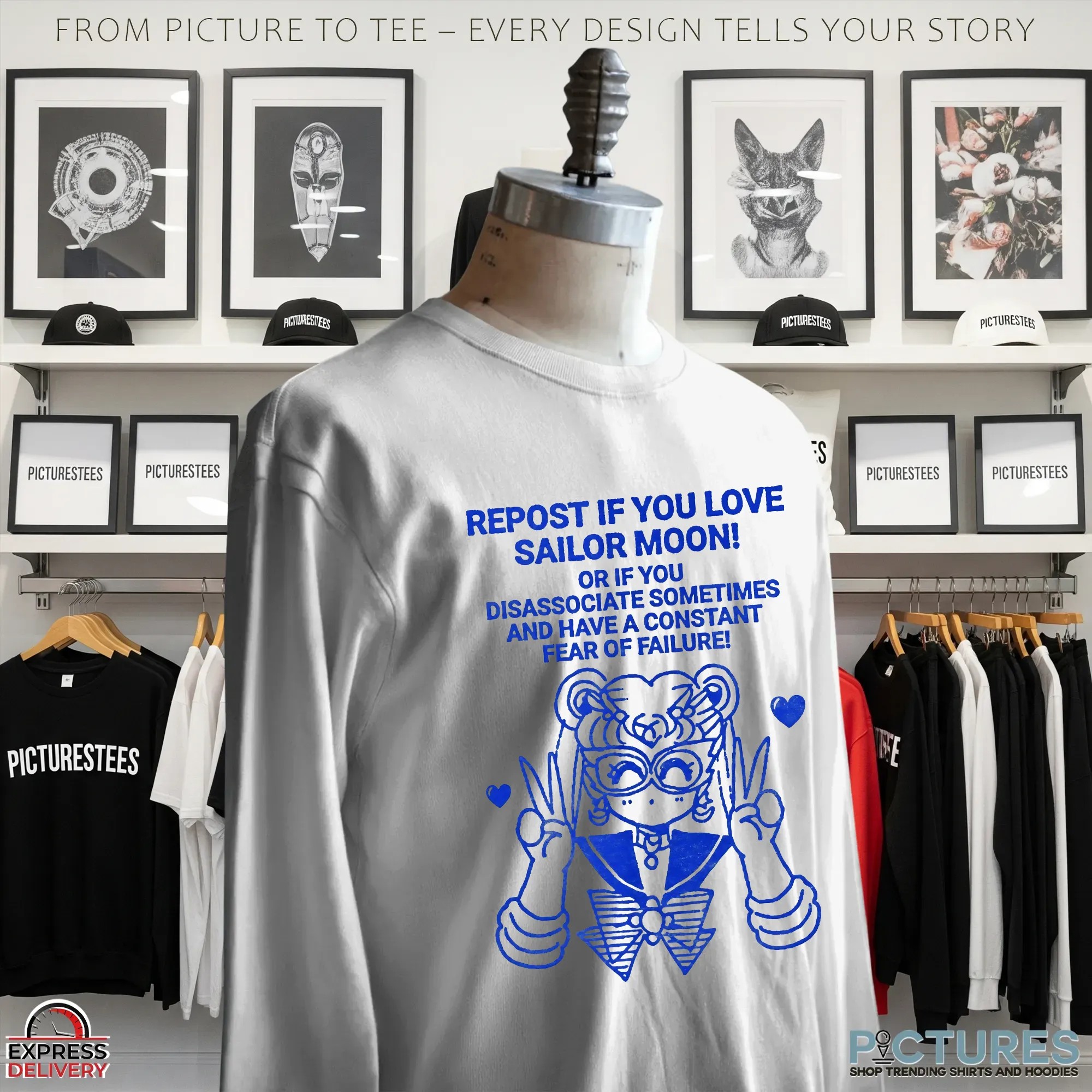 Repost If You Love Sailor Moon Or If You Disassociate Sometimes And Have A Constant Fear Of Failure T Shirt