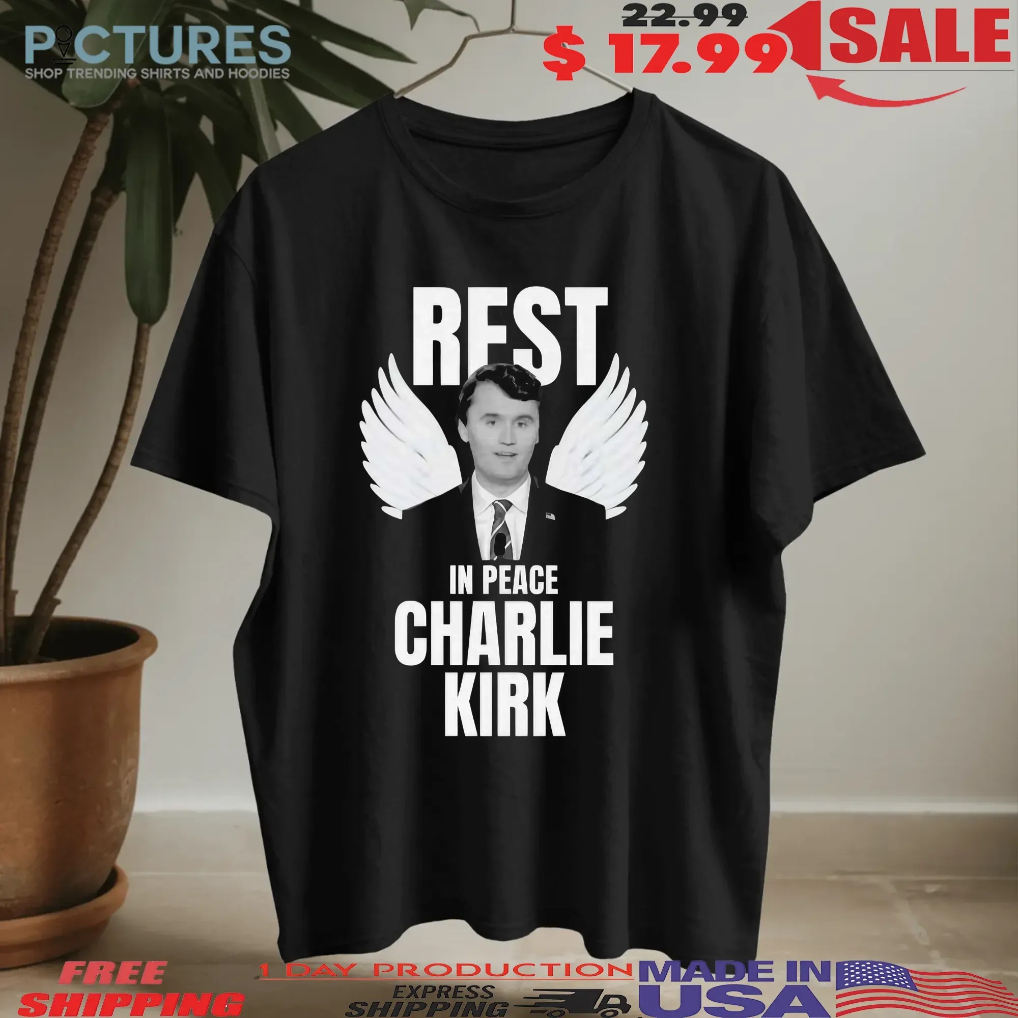 Rest In Peace Charlie Kirk Freedom T Shirt